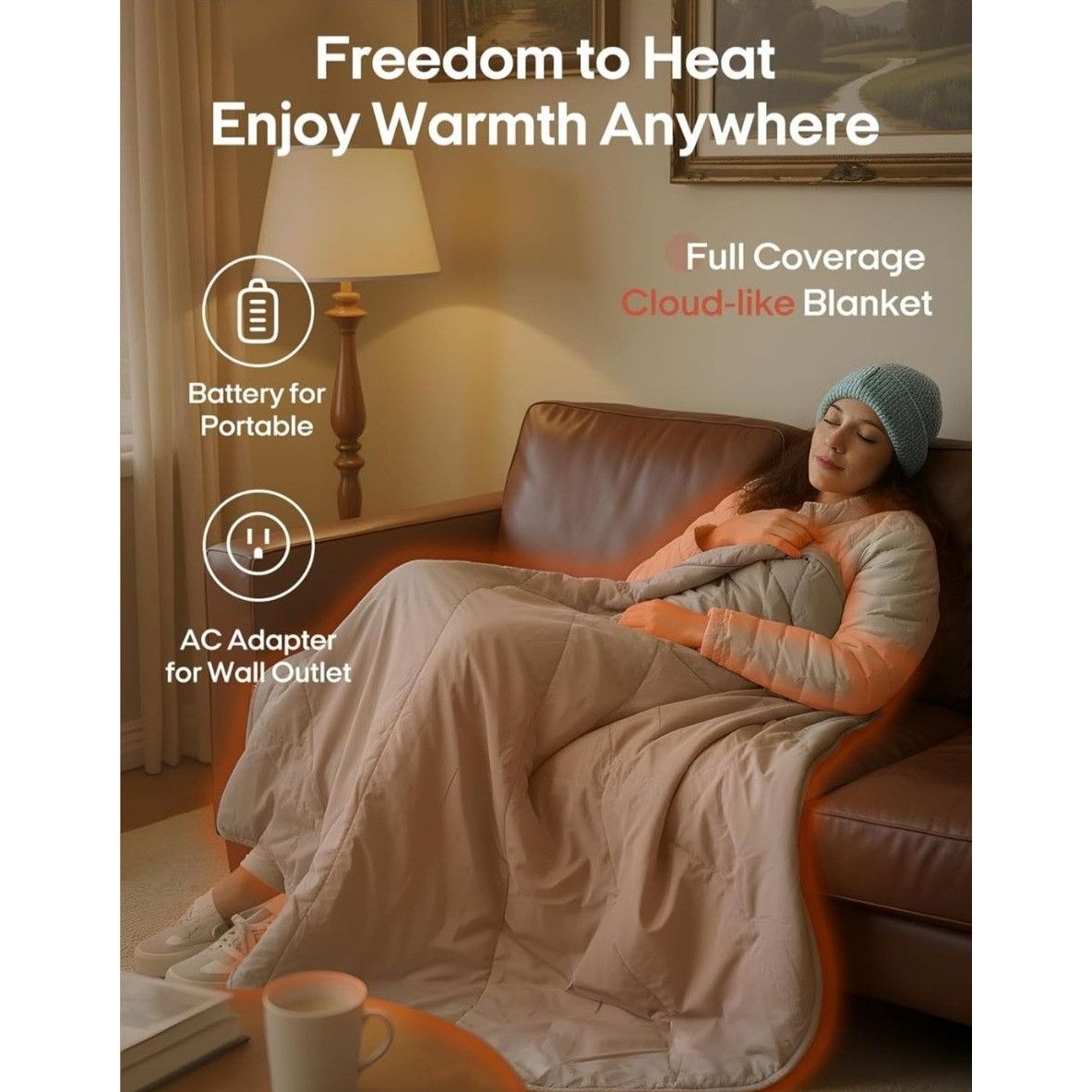 Other Zonli Ourea Heated Blanket w/ Hood 10000mAh 6 Heating Zones Size US L / EU 52-54 / 3 - 5 Thumbnail