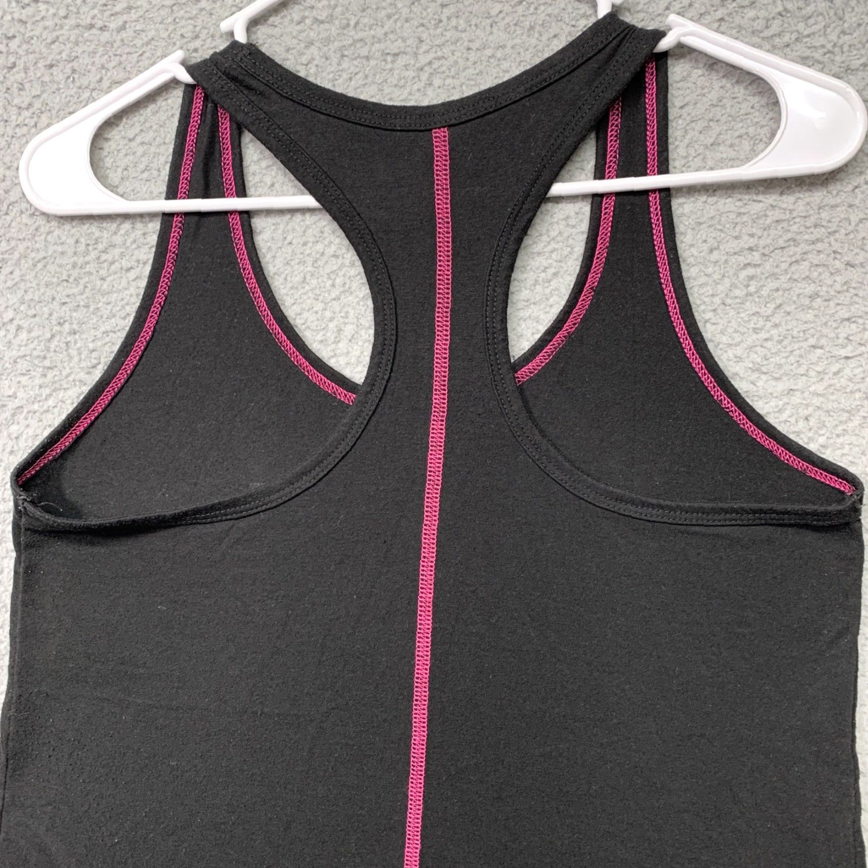 Athletic Works Athletic Works Women's M Racerback Tank Top Black "Plank Now Wine Later" Size M / US 6-8 / IT 42-44 - 5 Thumbnail
