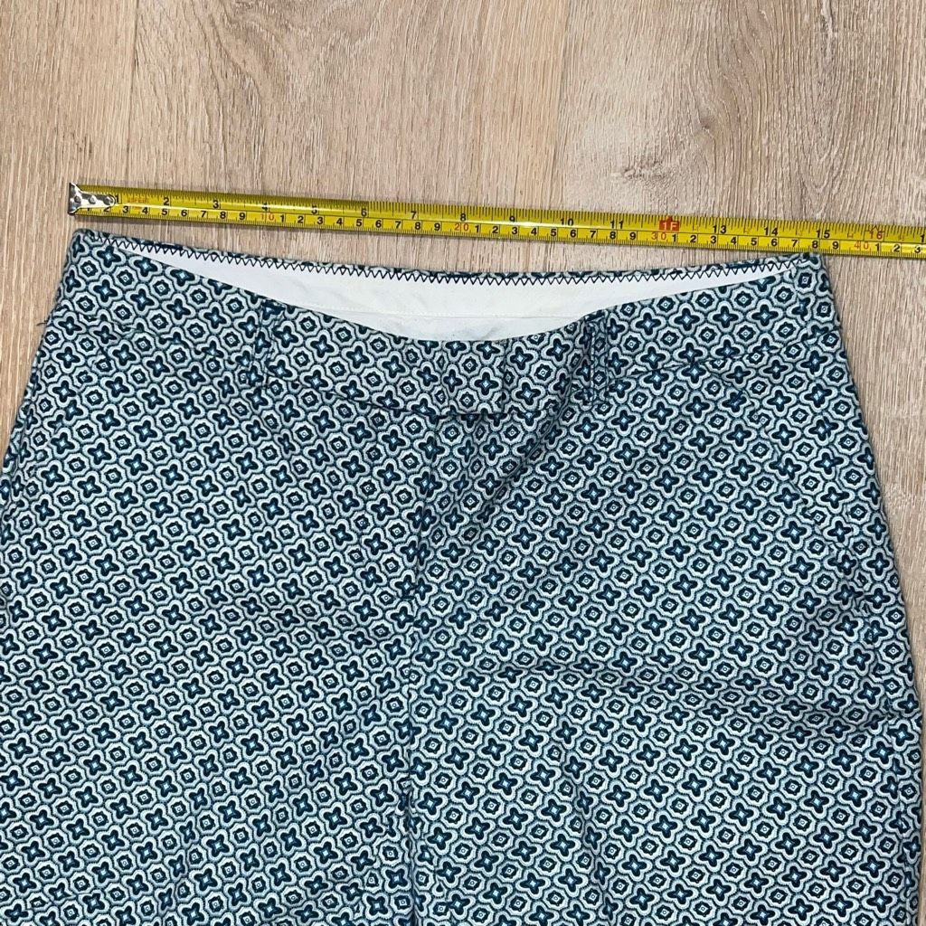 Cynthia Rowley Cynthia Rowley, Geometric Print Stretch Trousers Pressed Fro Size 28" / US 6 / IT 42 - 3 Thumbnail