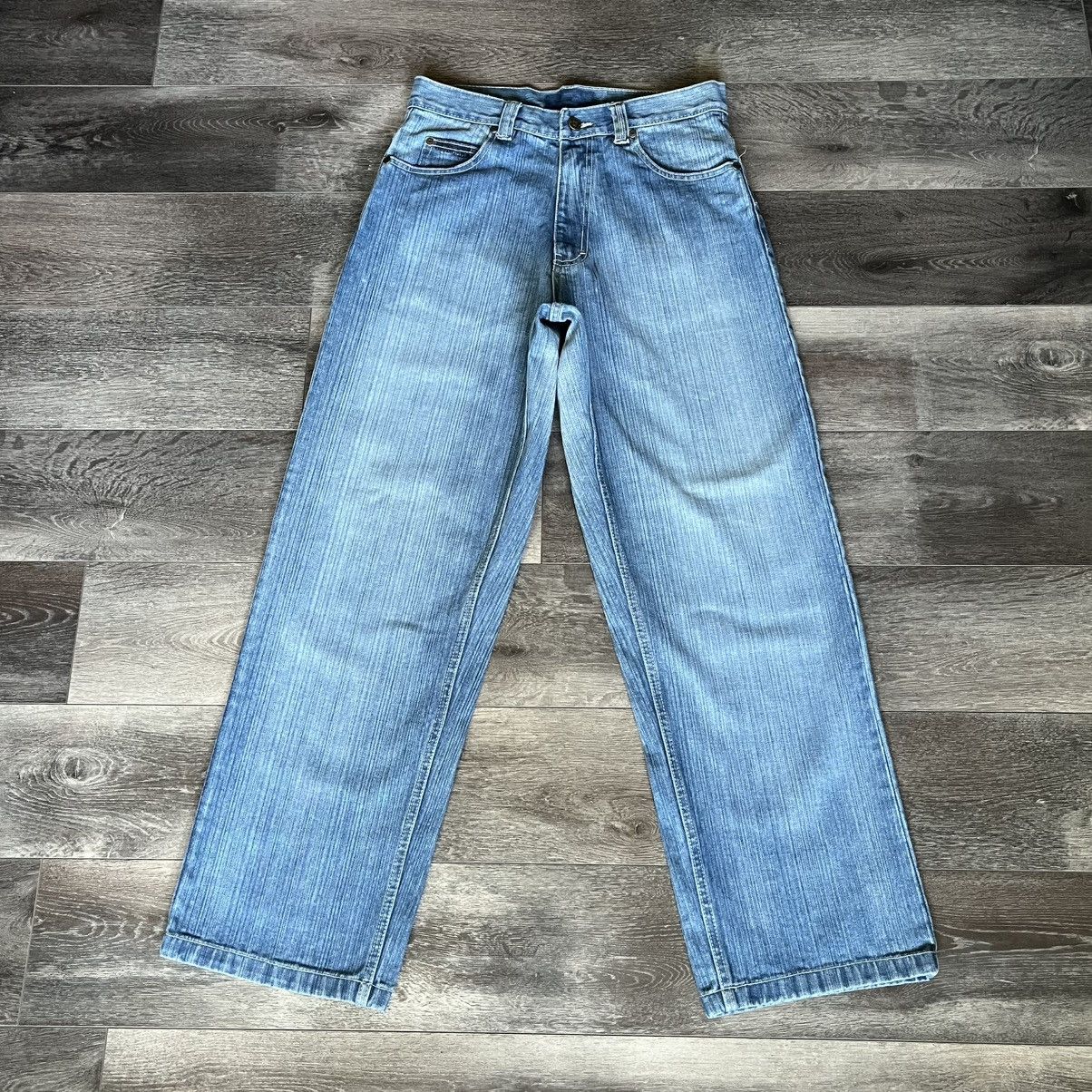 Rocawear Vintage 2000s Rocawear Baggy Skater Washed Denim Jeans 32x32 Size US 32 / EU 48 - 2 Thumbnail