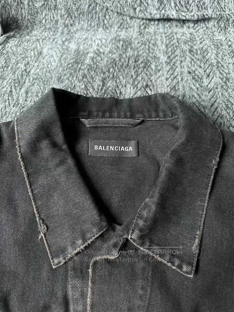 Balenciaga Balenciaga Inkjet Denim Jacket. Size US XS / EU 42 / 0 - 3 Thumbnail