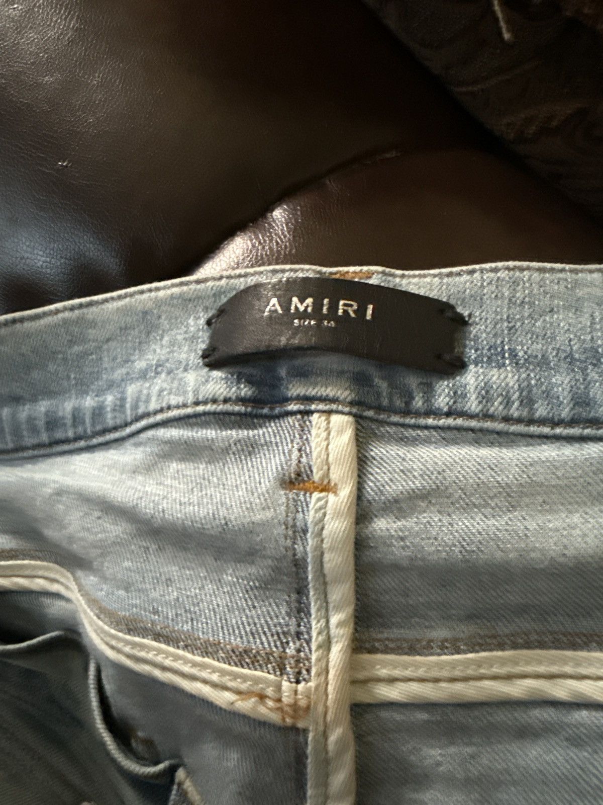 Amiri Blue Pajama Art Patch Skinny Jeans Size 36/46 Size US 36 / EU 52 - 8 Thumbnail