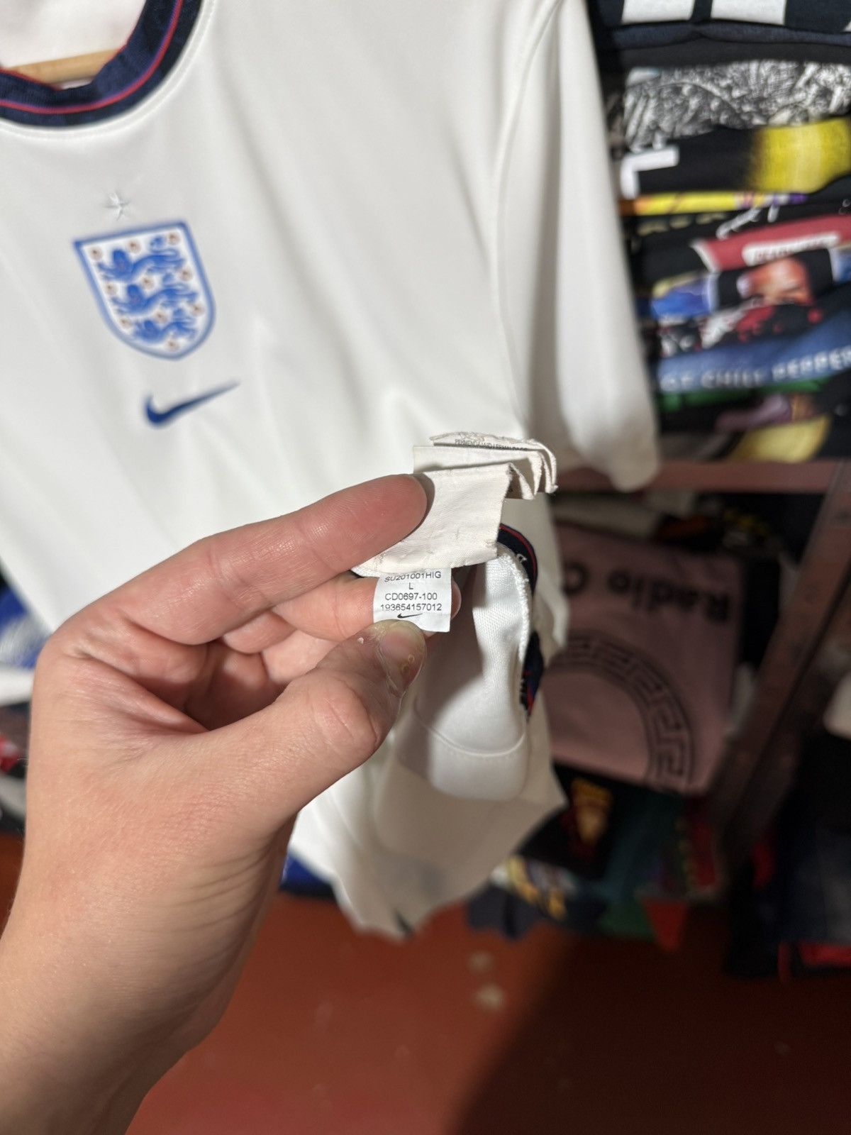 Nike Rare 2020 England Nike Euro Home Soccer Football Jersey Size US XL / EU 56 / 4 - 7 Thumbnail