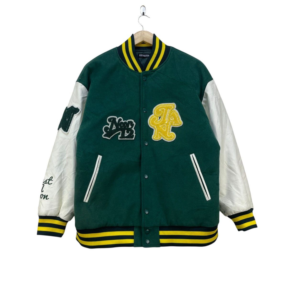 Japanese Brand Japanese Brand Justanoon Varsity Jacket Size US M / EU 48-50 / 2 - 1 Thumbnail