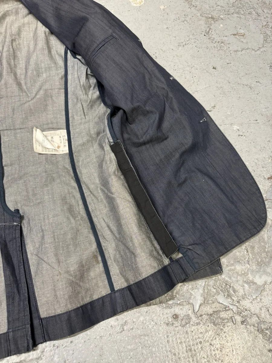 Designer × Raf Simons × Vintage AW2009 Raf Simons Navy Denim Blazer Jacket Size 42R - 9 Thumbnail