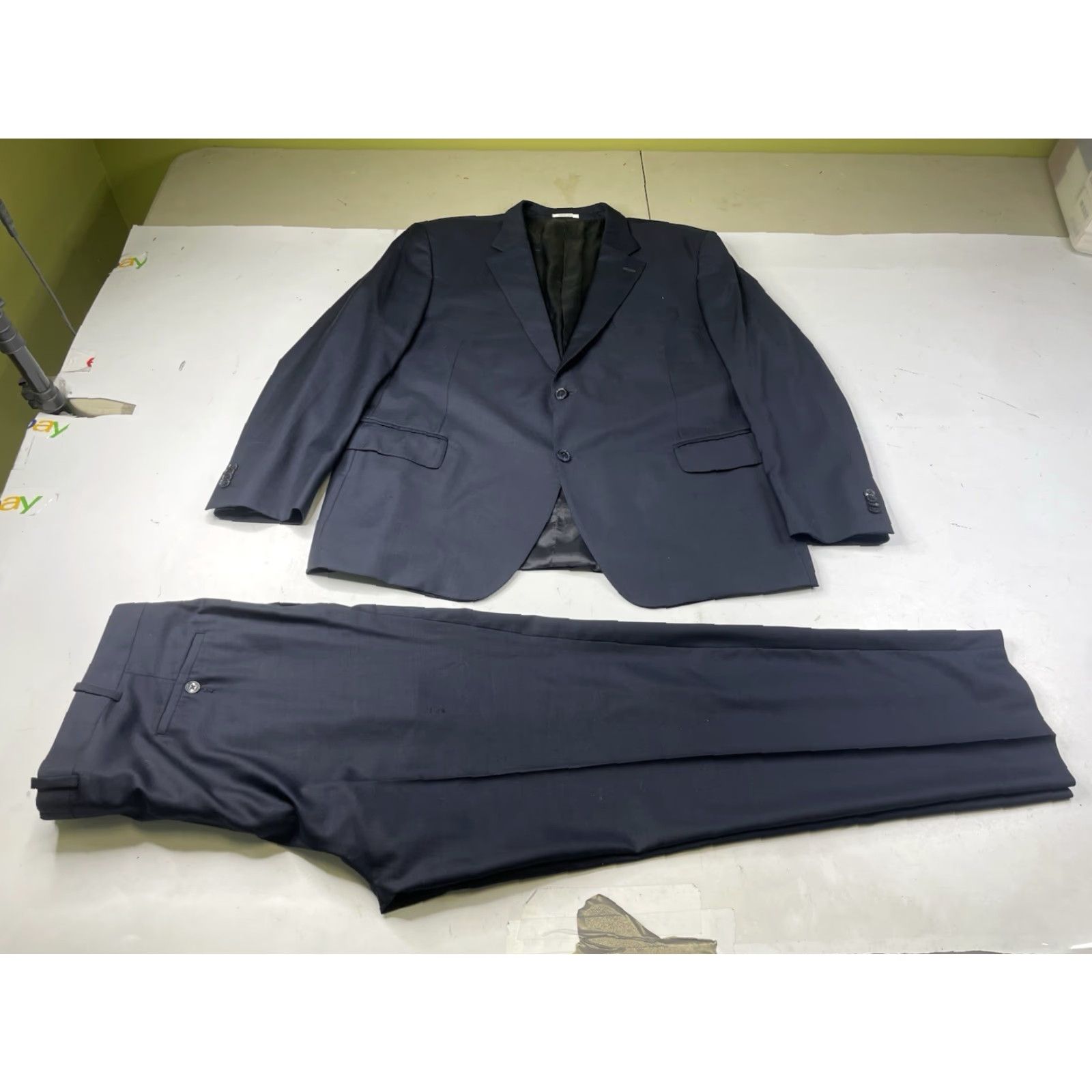 Peter Millar PETER MILLAR Blue 2 Piece Suit 40R Wool Mens 2 Piece Jacket Pants Canada Regular Size 40 Blue Mens Size 40R - 2 Thumbnail