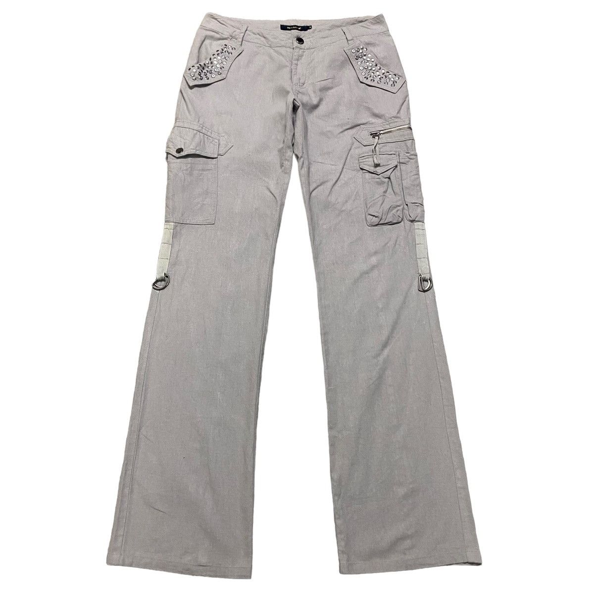 Tornado Mart Tornado Mart Linen Cargo Pants Size 28" / US 6 / IT 42 - 2 Thumbnail