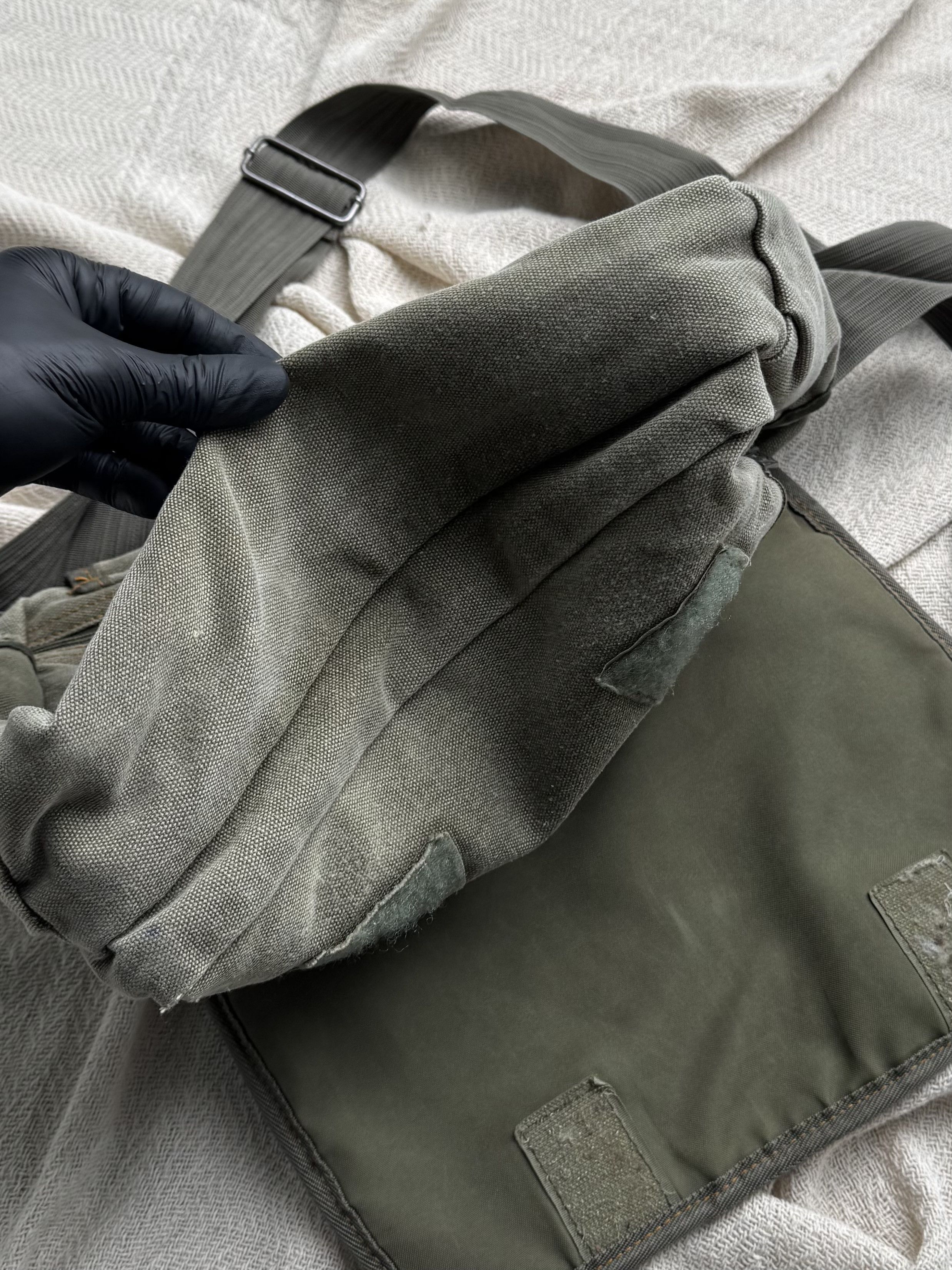 Vintage Vintage Crossbody Bag Khaki Utility Travel Shoulder Zip Size ONE SIZE - 12 Thumbnail