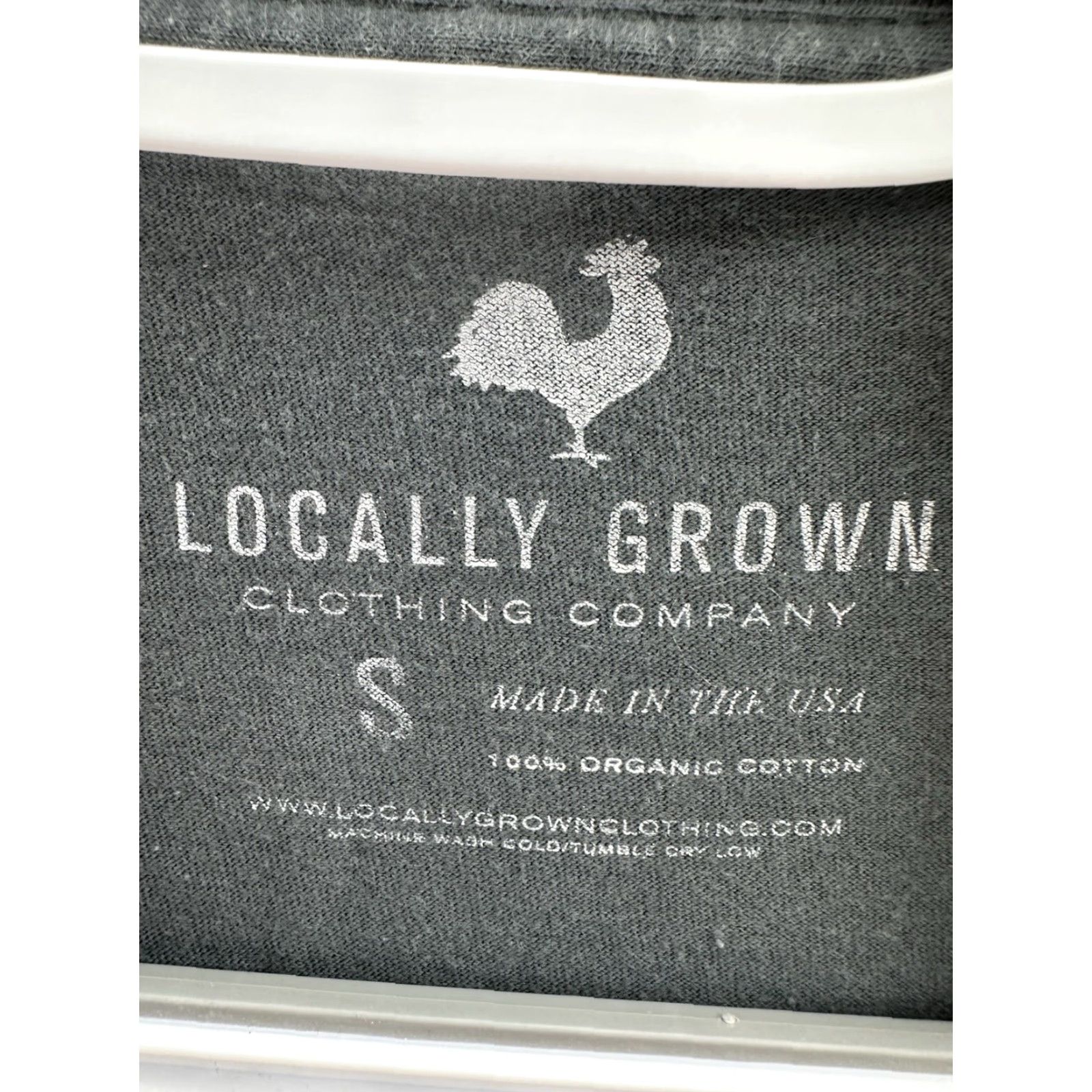 Vintage Locally Grown Womens T-Shirt Small Pennsylvania Gray Long Sleeve Shirt Womens Regular Cotton Size S / US 4 / IT 40 - 4 Thumbnail