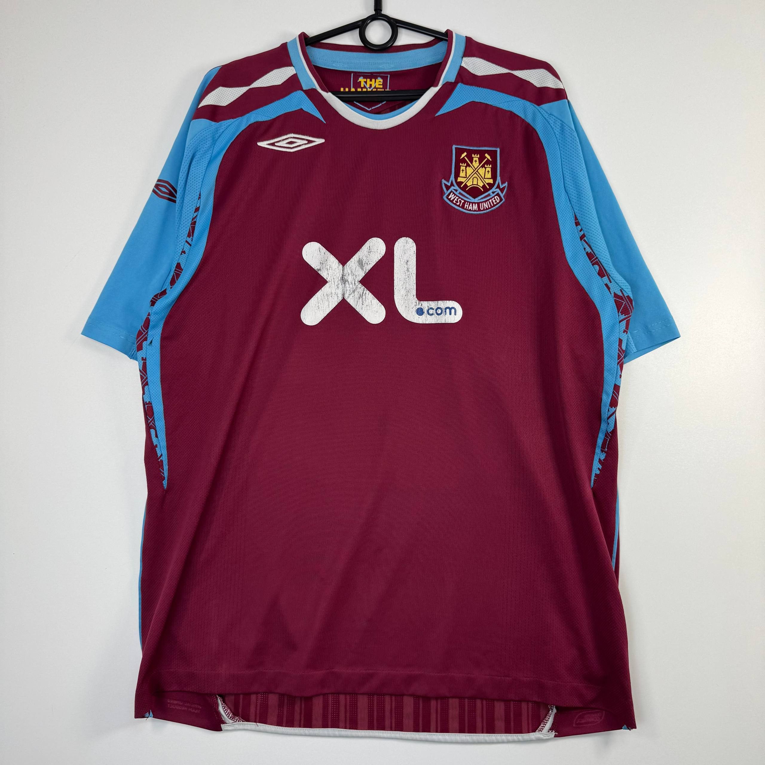 Umbro West Ham United 2008/08 Home Football Shirt Umbro Soccer XL Size US XL / EU 56 / 4 - 1 Thumbnail