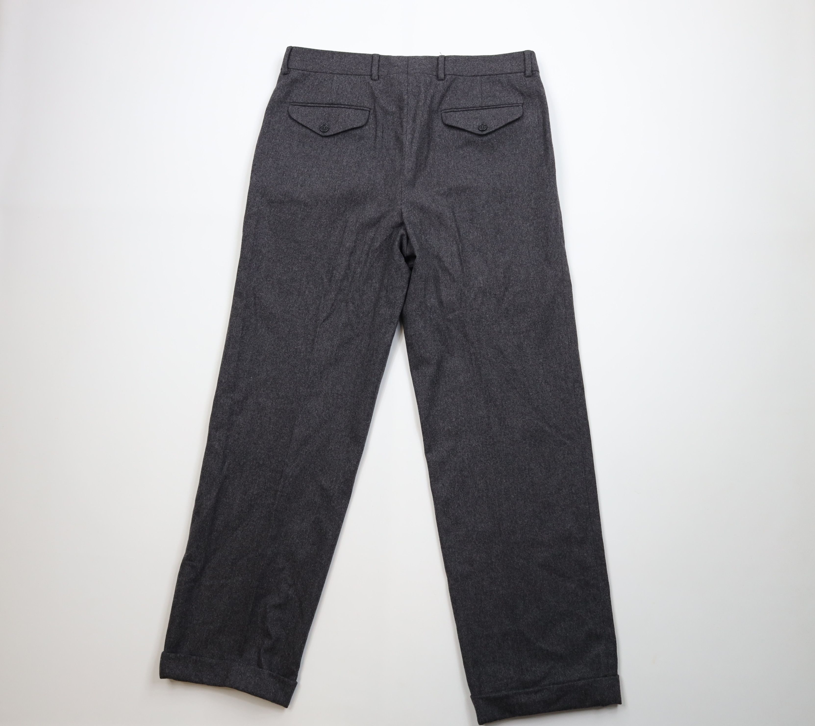 Paul & Shark Paul & Shark Guabello Wool Wide Leg Chino Pants Gray Size US 36 / EU 52 - 10 Thumbnail