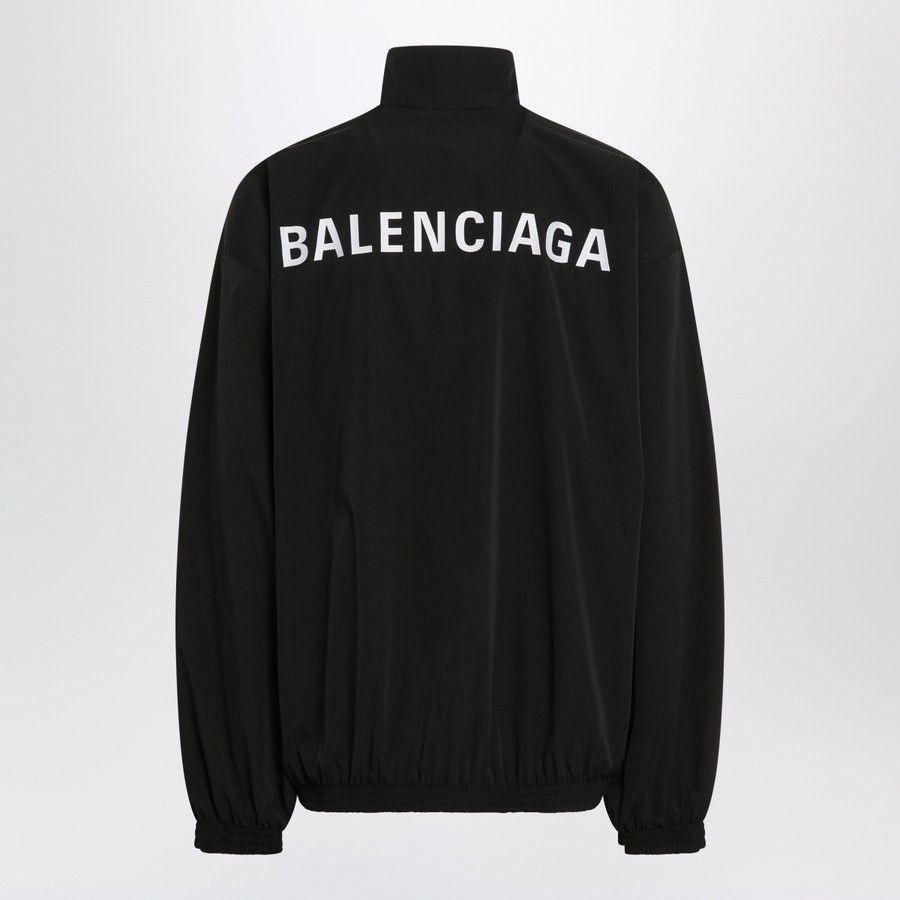 Balenciaga o1d2blof0226 Balenciaga Back Zip Sweatshirt in Black Size US L / EU 52-54 / 3 - 2 Thumbnail