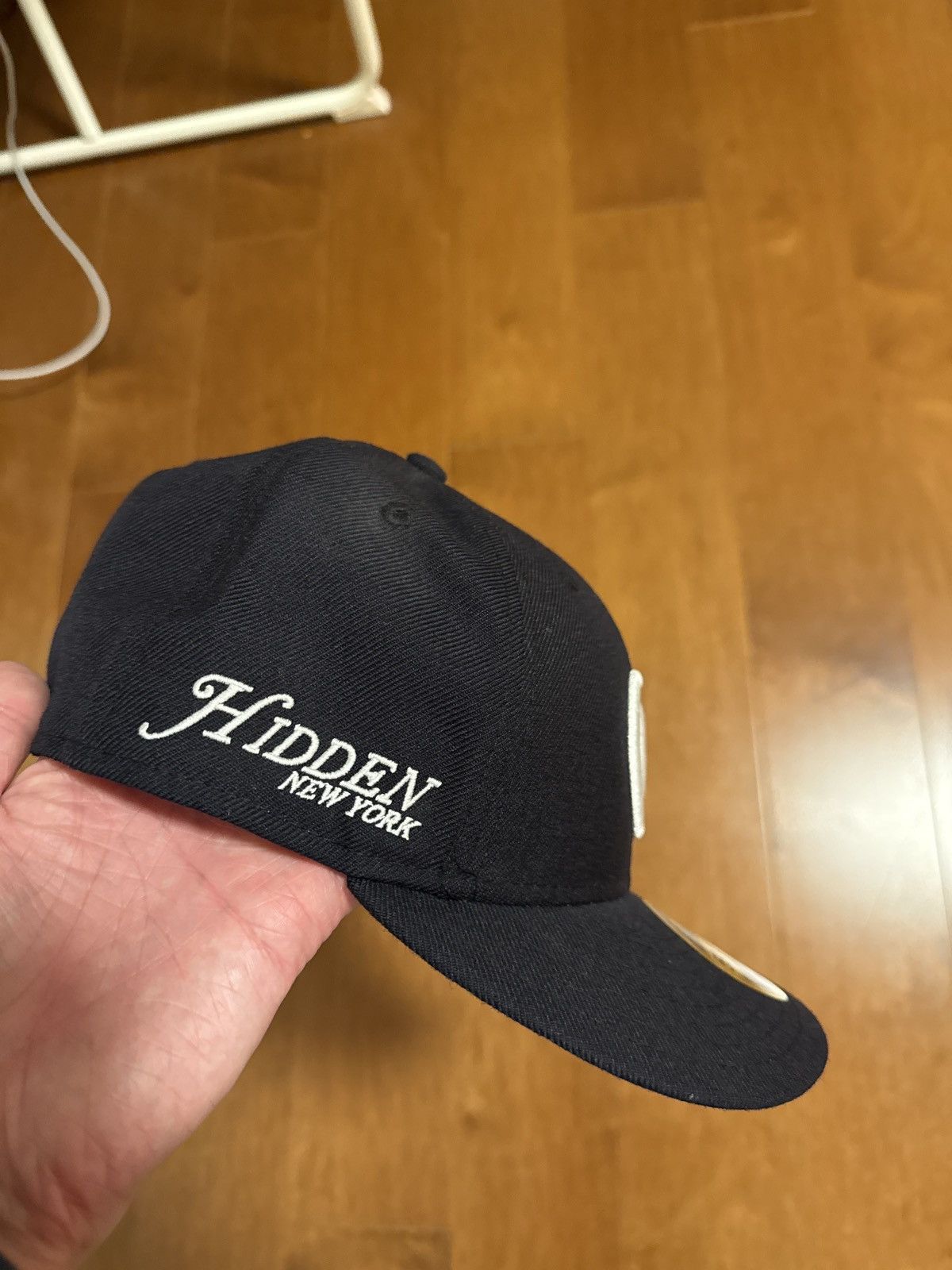 HIDDEN × New Era Size 7 1/4 Navy Hidden NY New Era Fitted Hat Size ONE SIZE - 6 Thumbnail