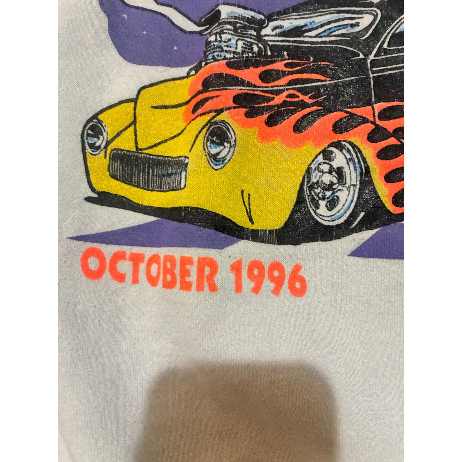 Tultex Vintage 1996 Music City Halloween Hot Rod Sweatshirt M Size US M / EU 48-50 / 2 - 2 Thumbnail