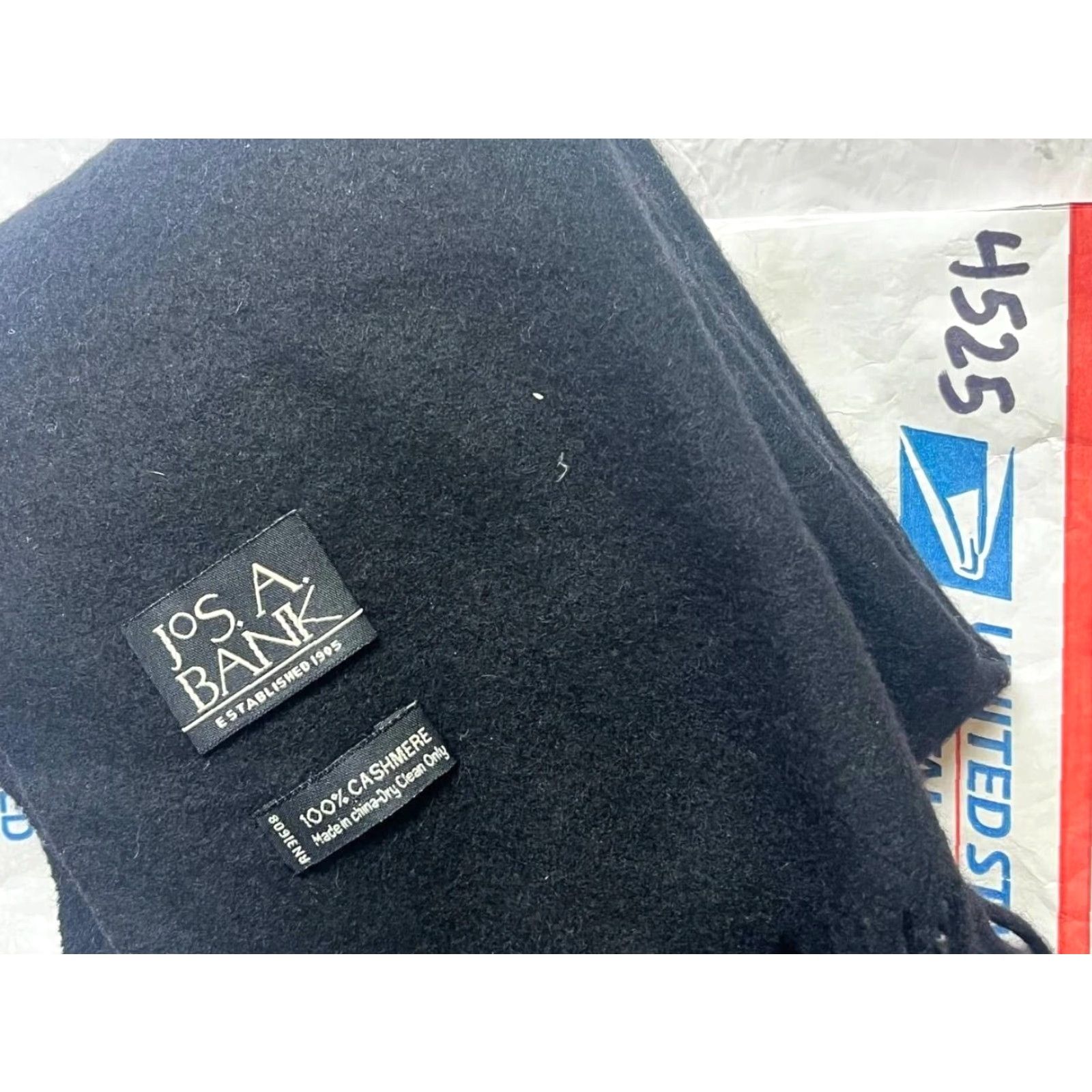 Jos. A. Bank JOS A BANK Scarf Mens OS 100% Cashmere Wrap Rectangle Size ONE SIZE - 4 Thumbnail
