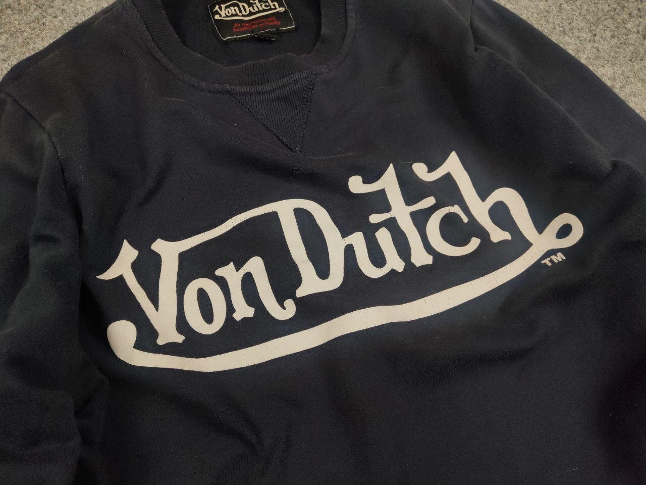 Von Dutch Vintage Von Dutch logo Blue Crew Chek Sweatshirt y2k style Size US M / EU 48-50 / 2 - 11 Thumbnail