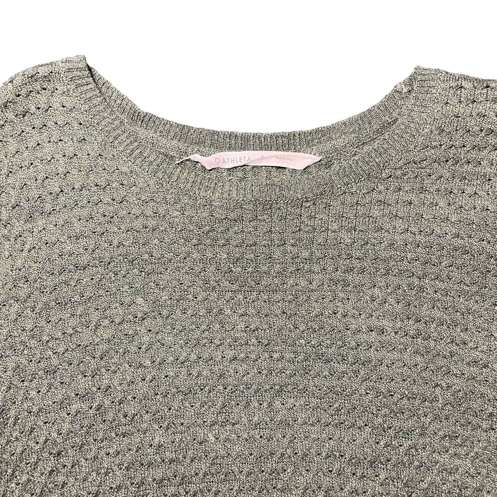 Athleta Athleta Merino Honeycomb Knit Tunic Sweater Moss Green Small Size S / US 4 / IT 40 - 3 Thumbnail