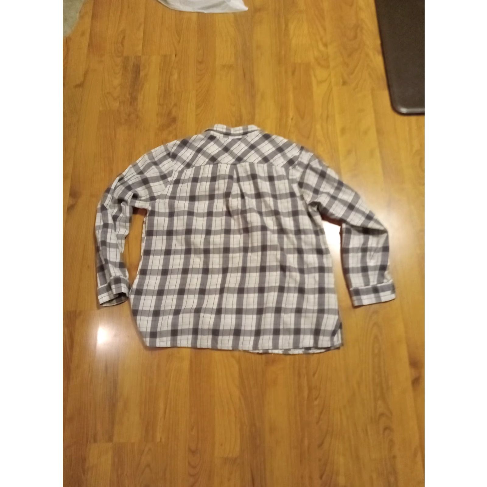 Croft & Barrow VINTAGE Croft & Barrow XL 42" Chest Long Sleeve Women's Top Gray & White Size XL / US 12-14 / IT 48-50 - 6 Thumbnail
