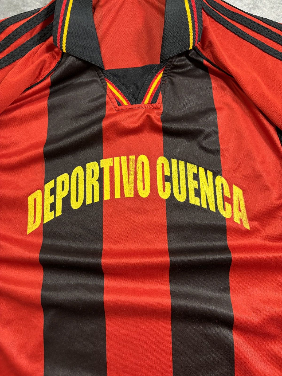 Vintage 1990s Vintage Deportivo Cuenca Jersey Soccer Collar Ecuador Size US S / EU 44-46 / 1 - 5 Thumbnail
