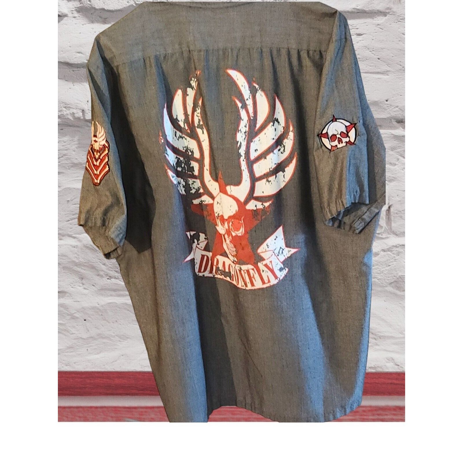 Dragonfly Dragonfly Shirt Mens L Authentic Nikki Sixx Militant Series Size US L / EU 52-54 / 3 - 11 Thumbnail