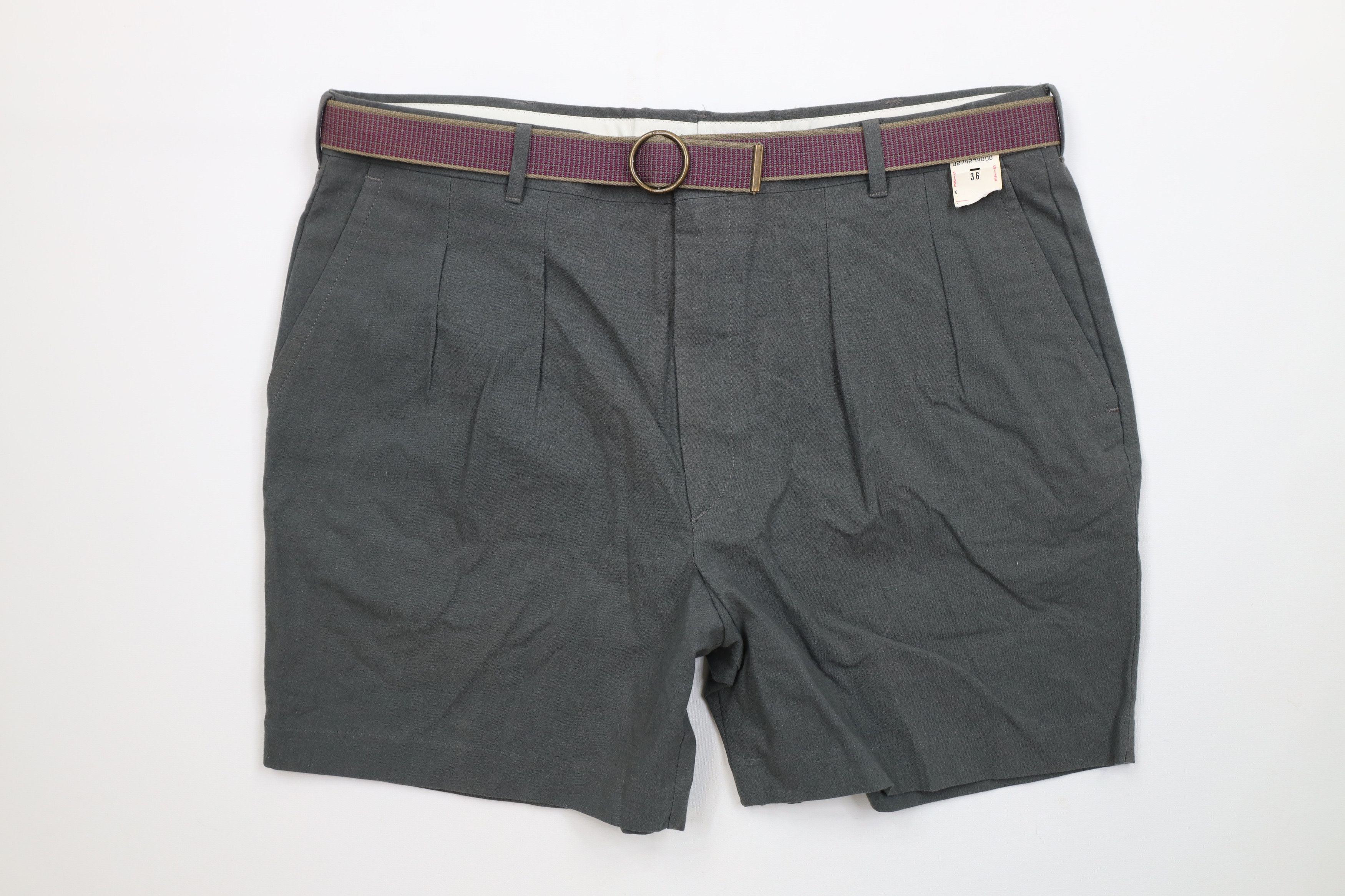 Vintage Deadstock Vintage 70s 80s Streetwear Above Knee Chino Shorts Size US 36 / EU 52 - 1 Thumbnail