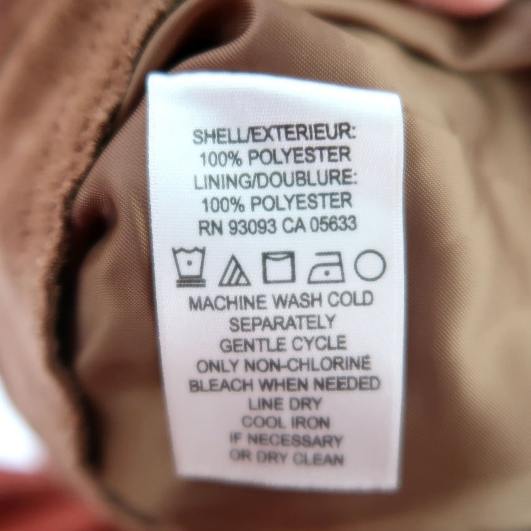 NIC+ZOE NIC+ZOE Cognac Brown Faux Suede Moto Jacket MP Woman Petite Medium M Size M / US 6-8 / IT 42-44 - 7 Thumbnail