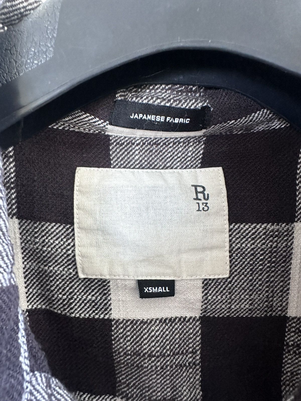 R13 Oversized R13 Buffalo Plaid Japanese Flannel- Fits to Medium Size US XS / EU 42 / 0 - 3 Thumbnail