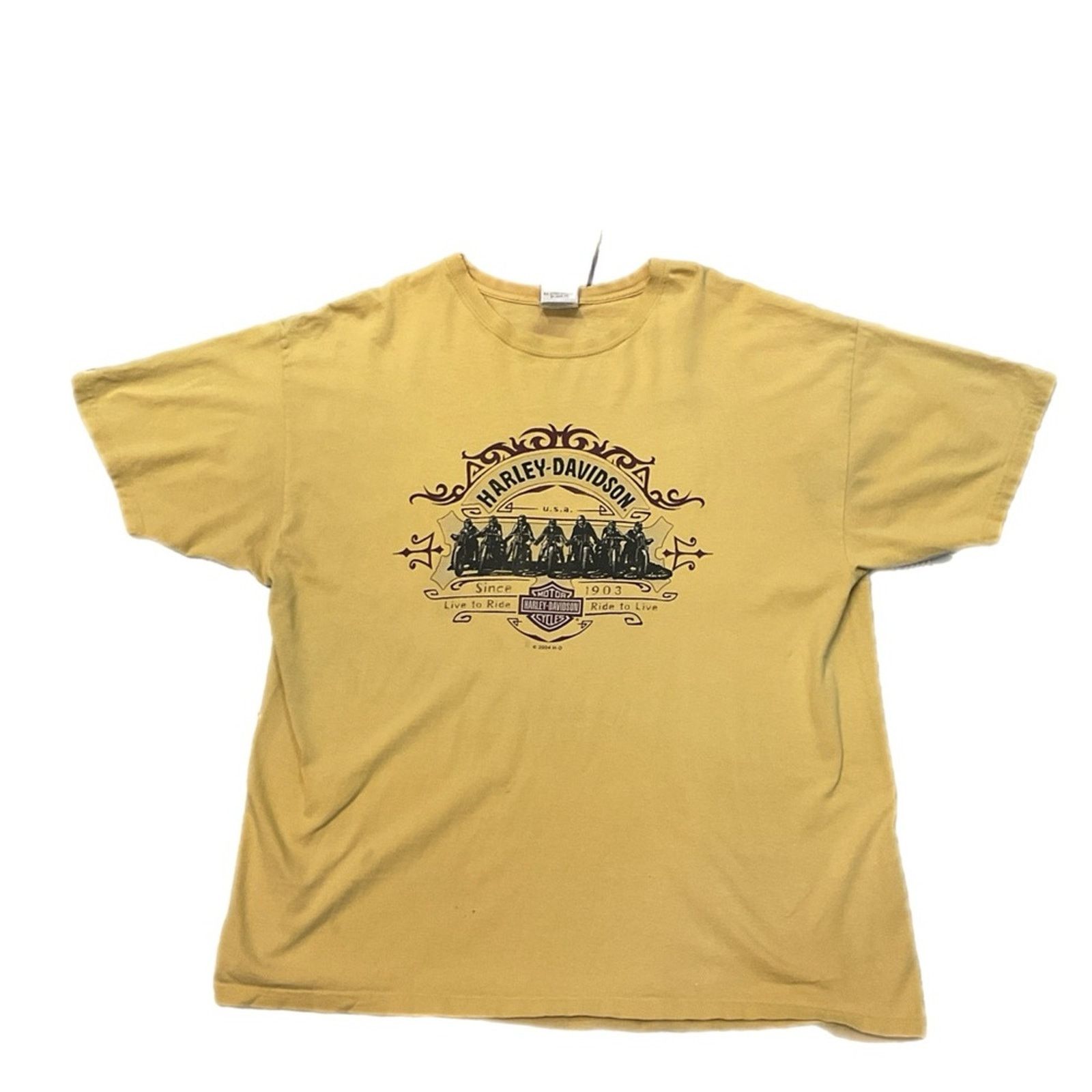 Harley Davidson 2000’s Harley Davidson “Mile High” Denver Colorado T-Shirt Size US XXL / EU 58 / 5 - 1 Thumbnail