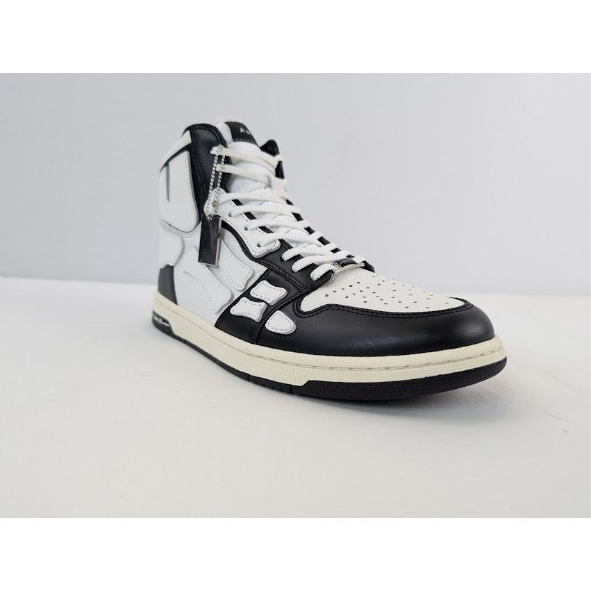 Amiri o1rshd1 Skel Hi Top Sneaker in Black / White Size US 11 / EU 44 - 2 Thumbnail