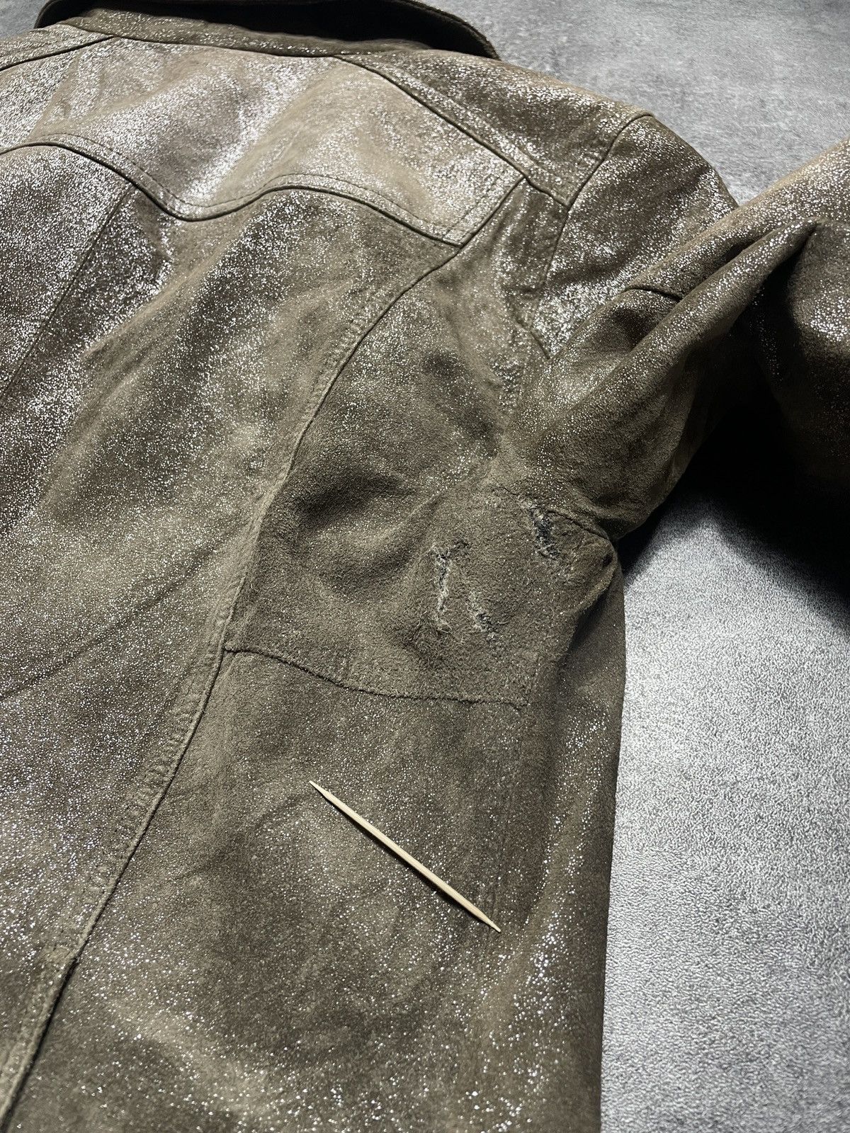 Vintage 🔥Offers🔥Vintage Y2K Real Leather Jacket Rare Streetwear Size S / US 4 / IT 40 - 10 Thumbnail