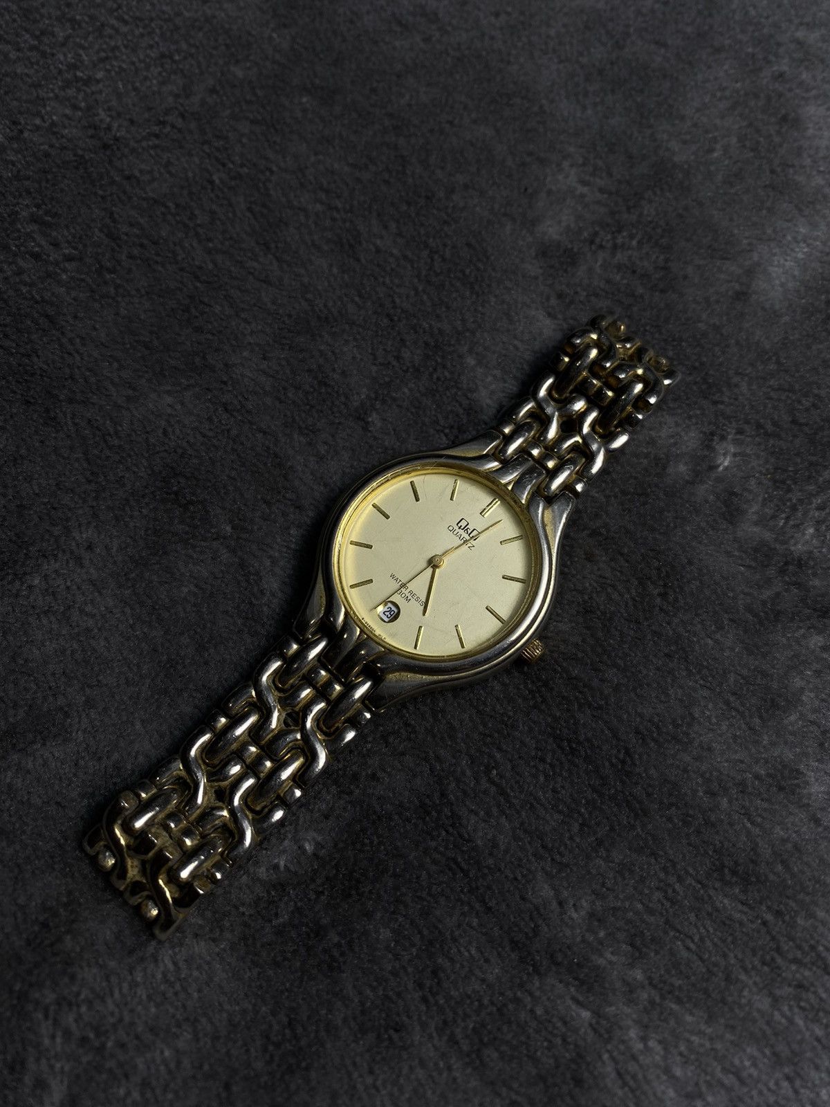 Japanese Brand × Jewelry × Vintage Futuristic Japanese Style Vintage Q&Q Quartz Watch Work 100% Size ONE SIZE - 6 Thumbnail