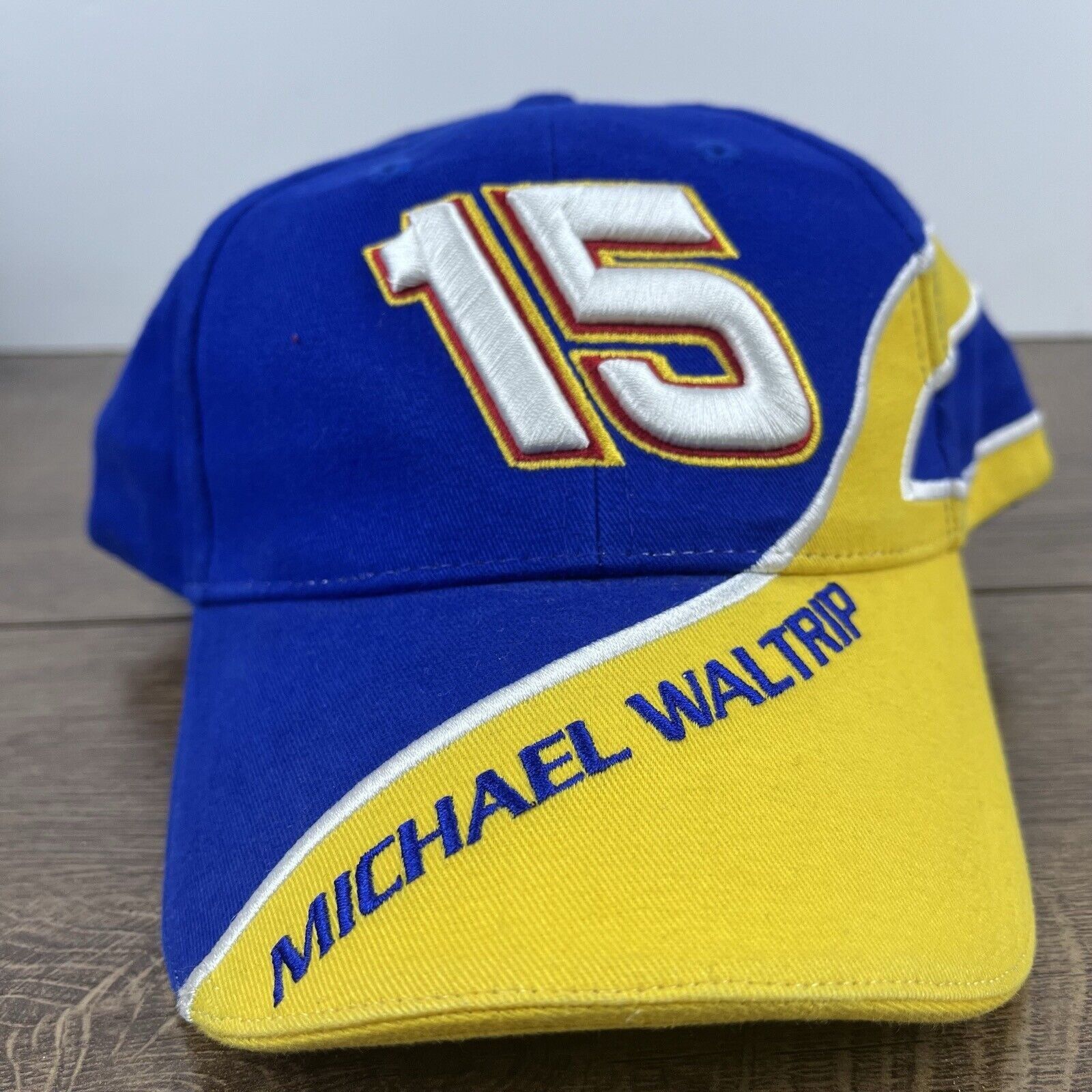 Other Michael Waltrip 15 Hat NASCAR Hat Blue Cap Adjustable Blue A Size ONE SIZE - 3 Thumbnail