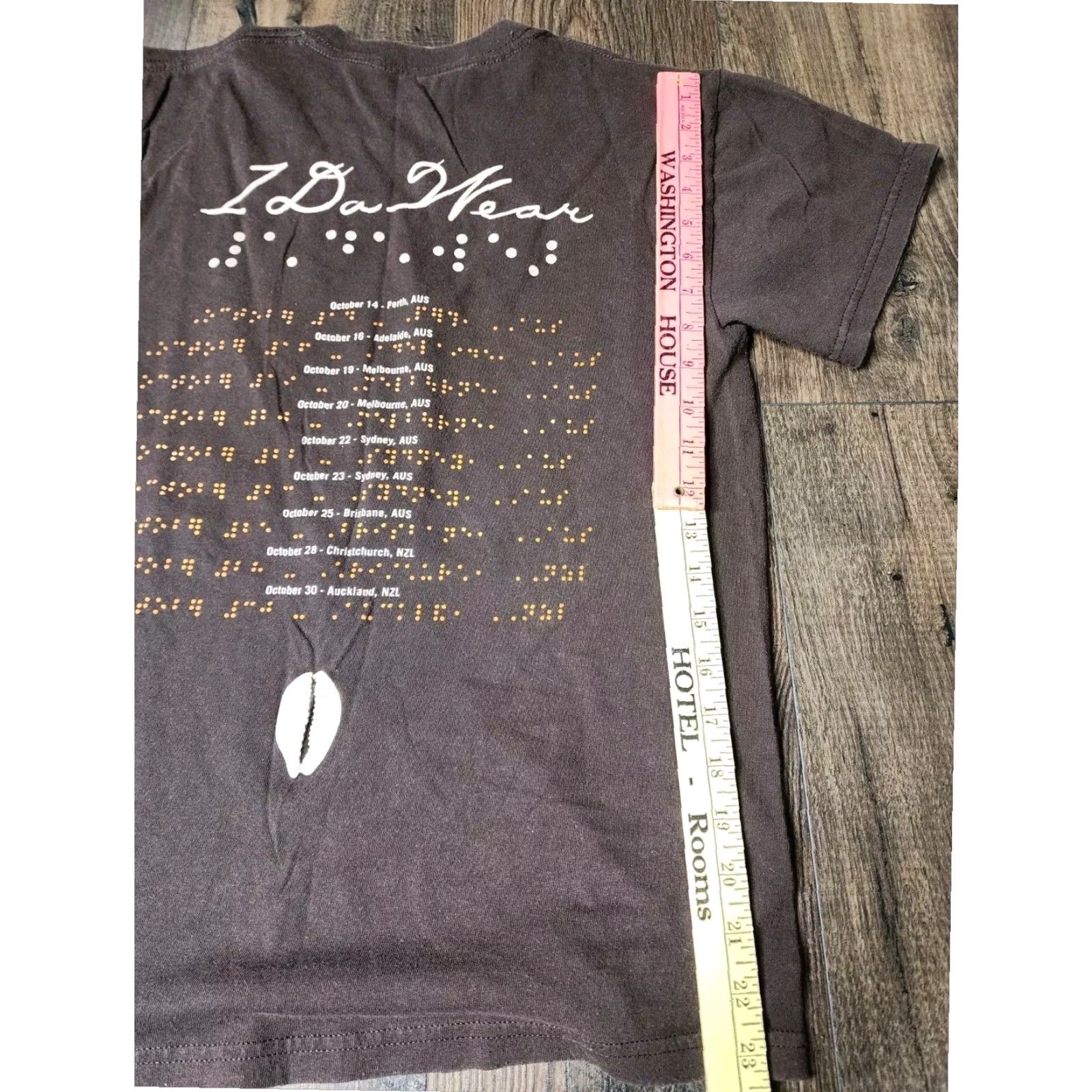 Gildan Stevie Wonder 1 Da Wear Tour Double Sided Distressed Music T Shirt Brown Small Size US S / EU 44-46 / 1 - 3 Thumbnail