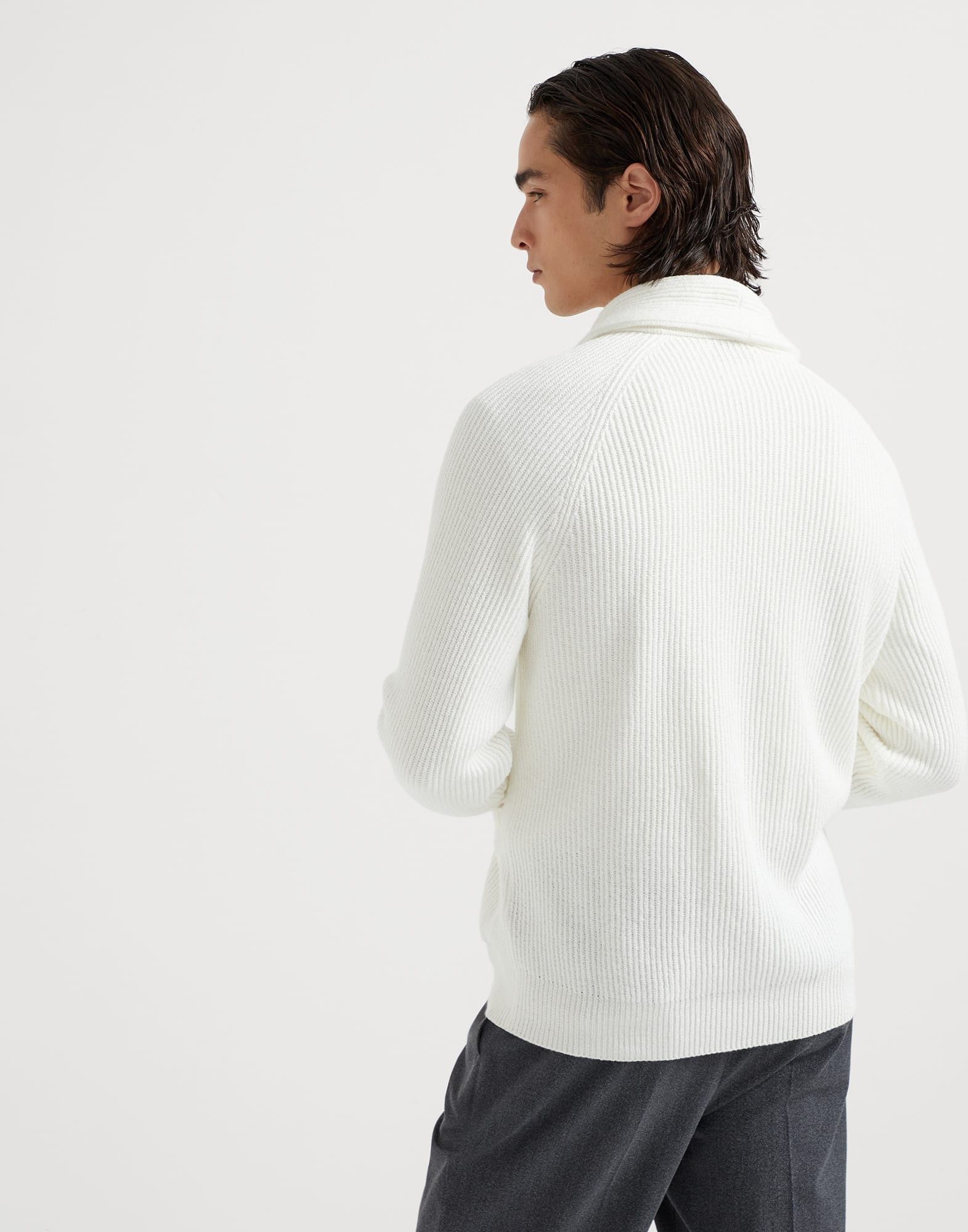Brunello Cucinelli o1la1rc1a0925 Cardigan in White Size US L / EU 52-54 / 3 - 2 Thumbnail