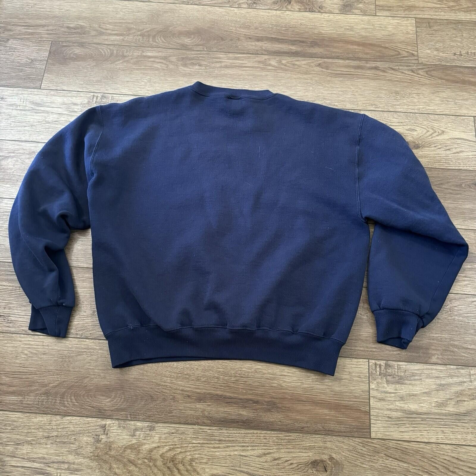 Russell Athletic Vintage 90s Russell Athletic Navy Crewneck Sweatshirt Size L Size US L / EU 52-54 / 3 - 5 Thumbnail