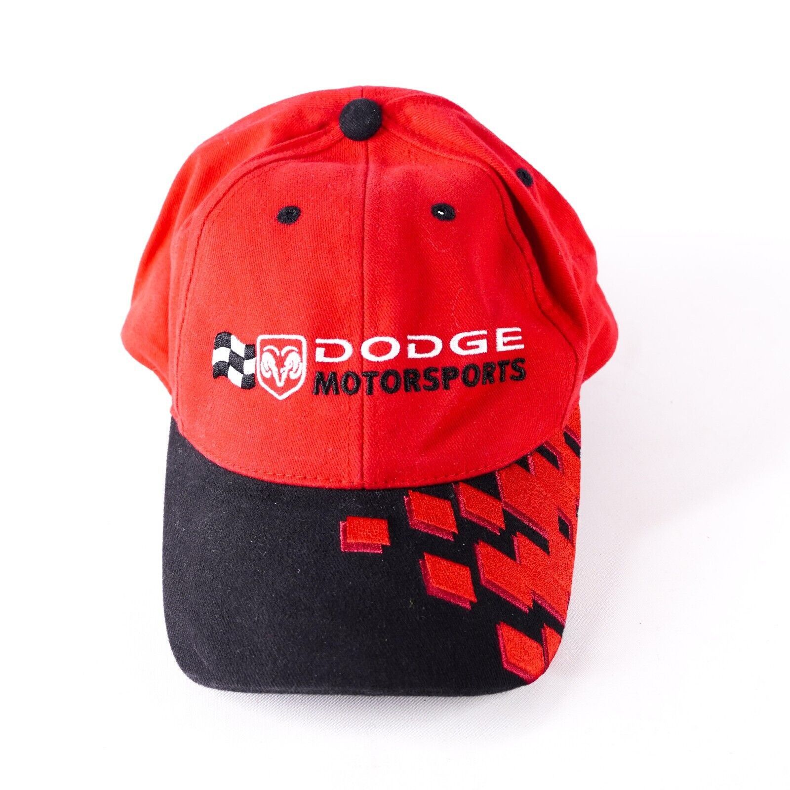Other Dodge Motorsports Checkered Flag Baseball Hat Visor Cap Red Size ONE SIZE - 1 Thumbnail