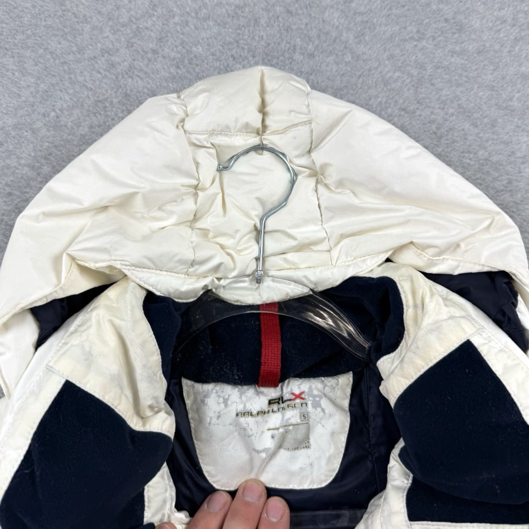 Ralph Lauren VINTAGE Ralph Lauren RLX Expedition Ski Hooded Puffer Jacket Small Down White Mens Jacket Parka Skiing Size US S / EU 44-46 / 1 - 5 Thumbnail