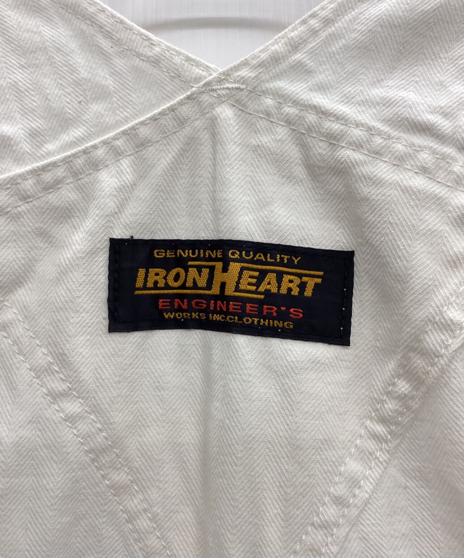 Iron Heart IRON HEART Plain Overalls White Cotton W30 Size US 34 / EU 50 - 3 Thumbnail