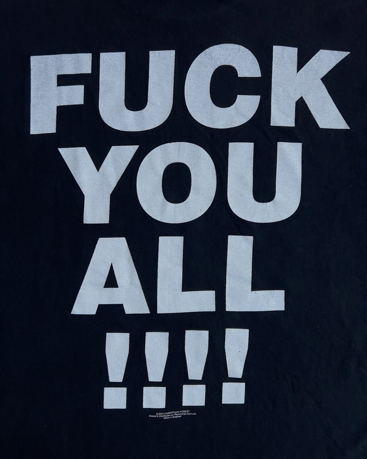 Band Tees × Vintage 2000s Carpathian Forest F*ck You All Band Tee Size US XL / EU 56 / 4 - 4 Thumbnail