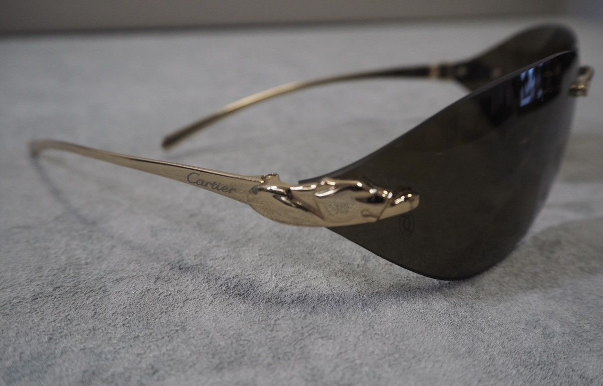 Cartier Cartier Panther gold tone sunglasses Size ONE SIZE - 6 Thumbnail