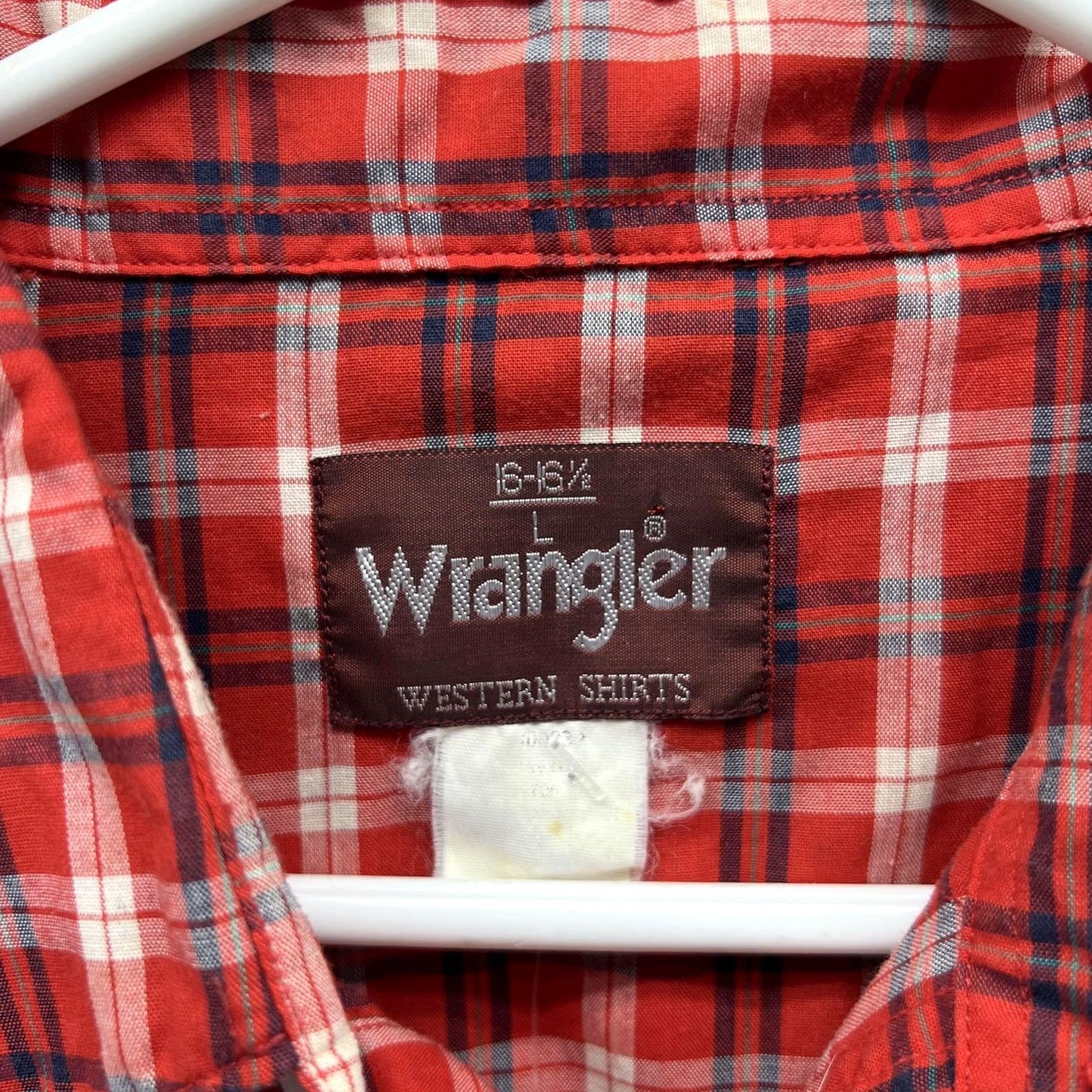 Wrangler Wrangler Shirt Mens Large Red Plaid Short Sleeve Western Snap Pockets Casual Size US L / EU 52-54 / 3 - 2 Thumbnail