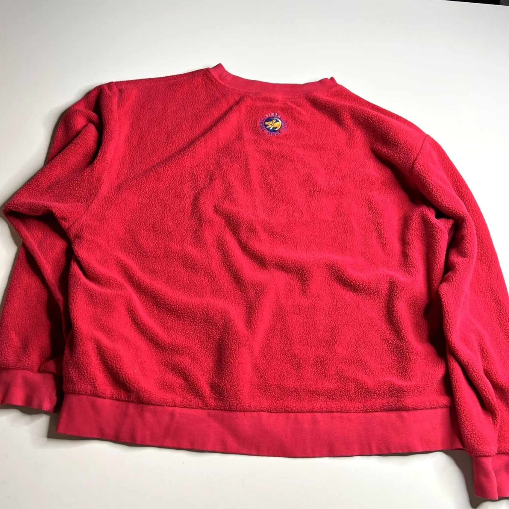 Disney VINTAGE The Disney Store Sweatshirt Mens L/XL Red Fleece Lion King Simba 90s Size US M / EU 48-50 / 2 - 7 Thumbnail