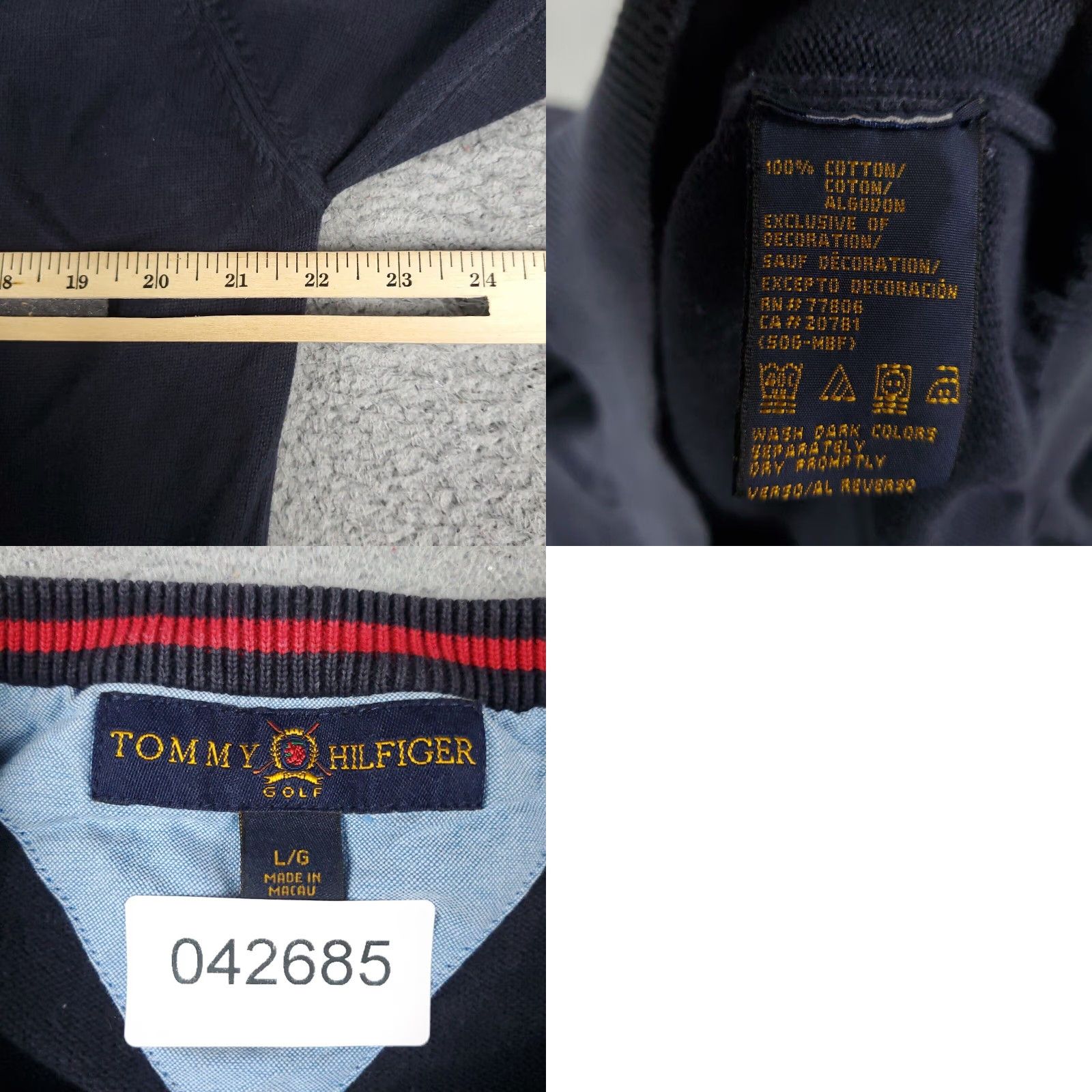 Tommy Hilfiger Tommy Hilfiger Mens Sweater Extra Large XL Blue Casual Pullover Size US XL / EU 56 / 4 - 8 Thumbnail