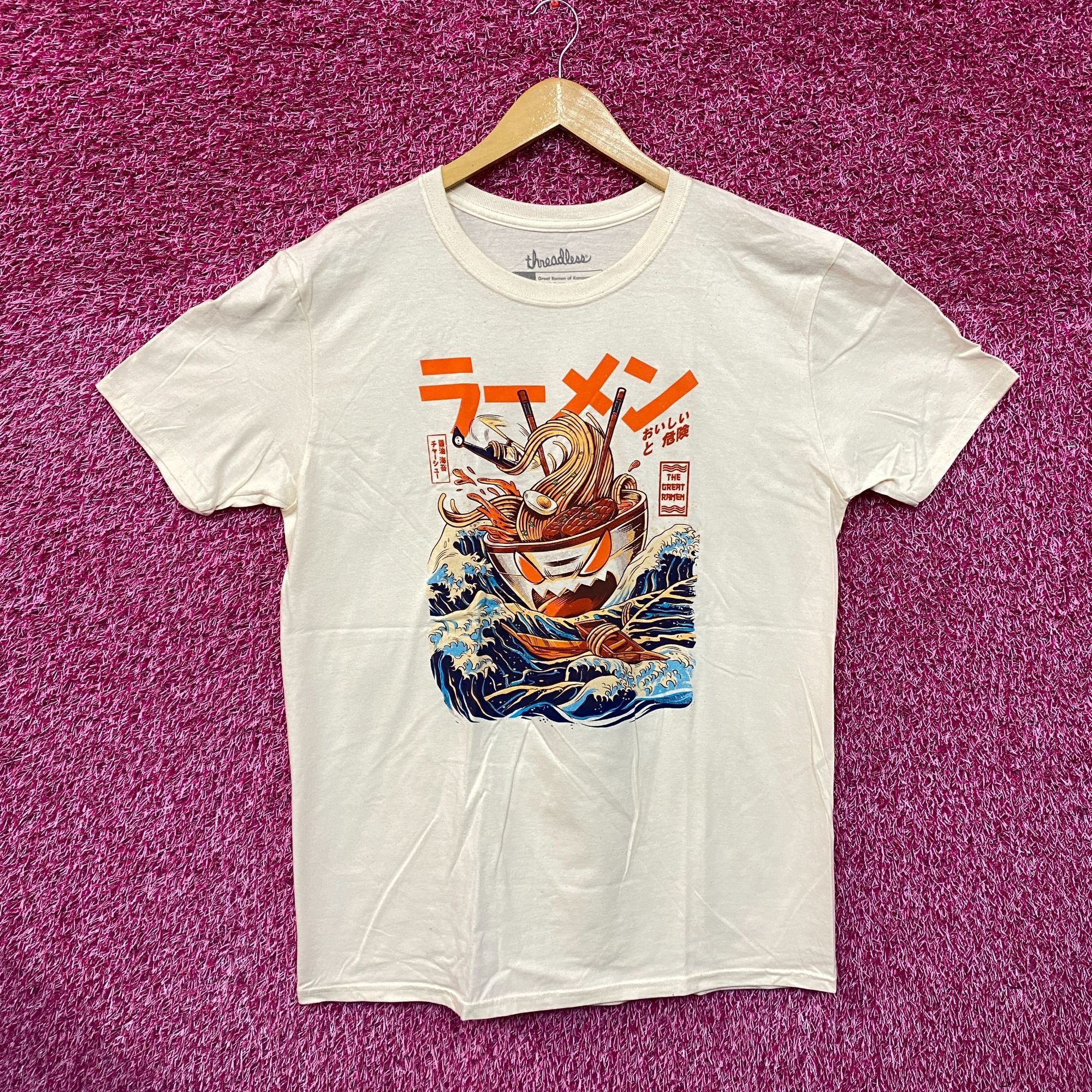 Threadless Great Ramen of Kanagawa Kaiju Ramen Threadless Pop Art Tee L Size US L / EU 52-54 / 3 - 1 Thumbnail