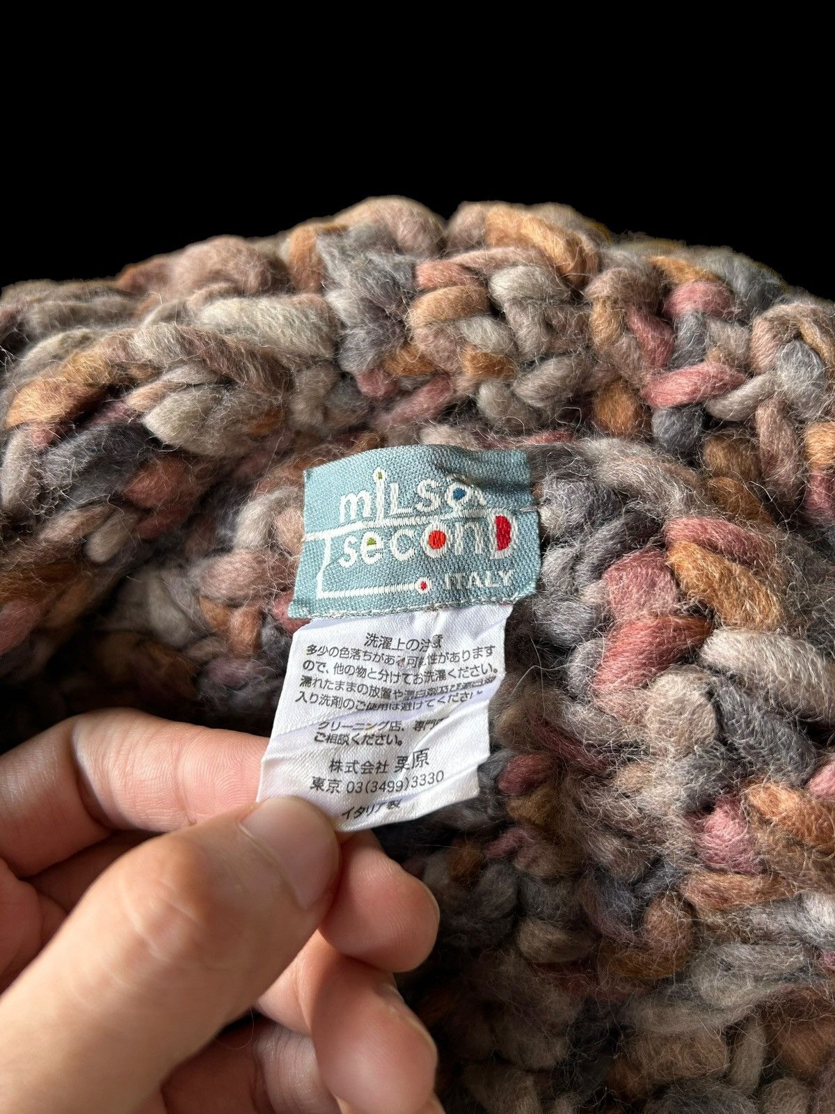 14th Addiction × Japanese Brand Crochet Knitted Multicolour Fur bucket Hats Milsa italy Size ONE SIZE - 4 Thumbnail