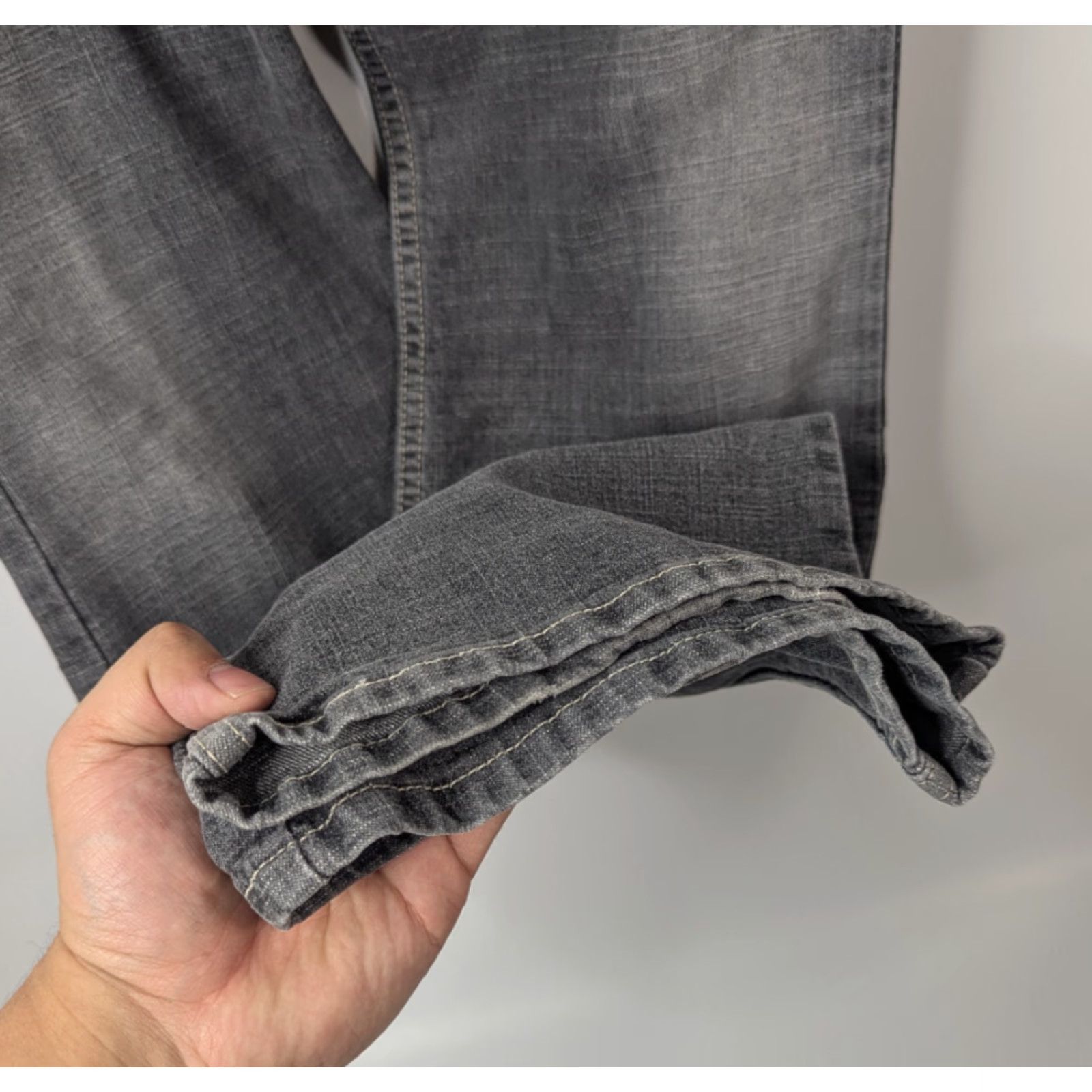 Levi's VINTAGE Levi's 518 Jeans Bootcut Regular Women Size 13 JR M Grey Faded Comfort Stretch denim Size 34" / US 12 / IT 48 - 3 Thumbnail
