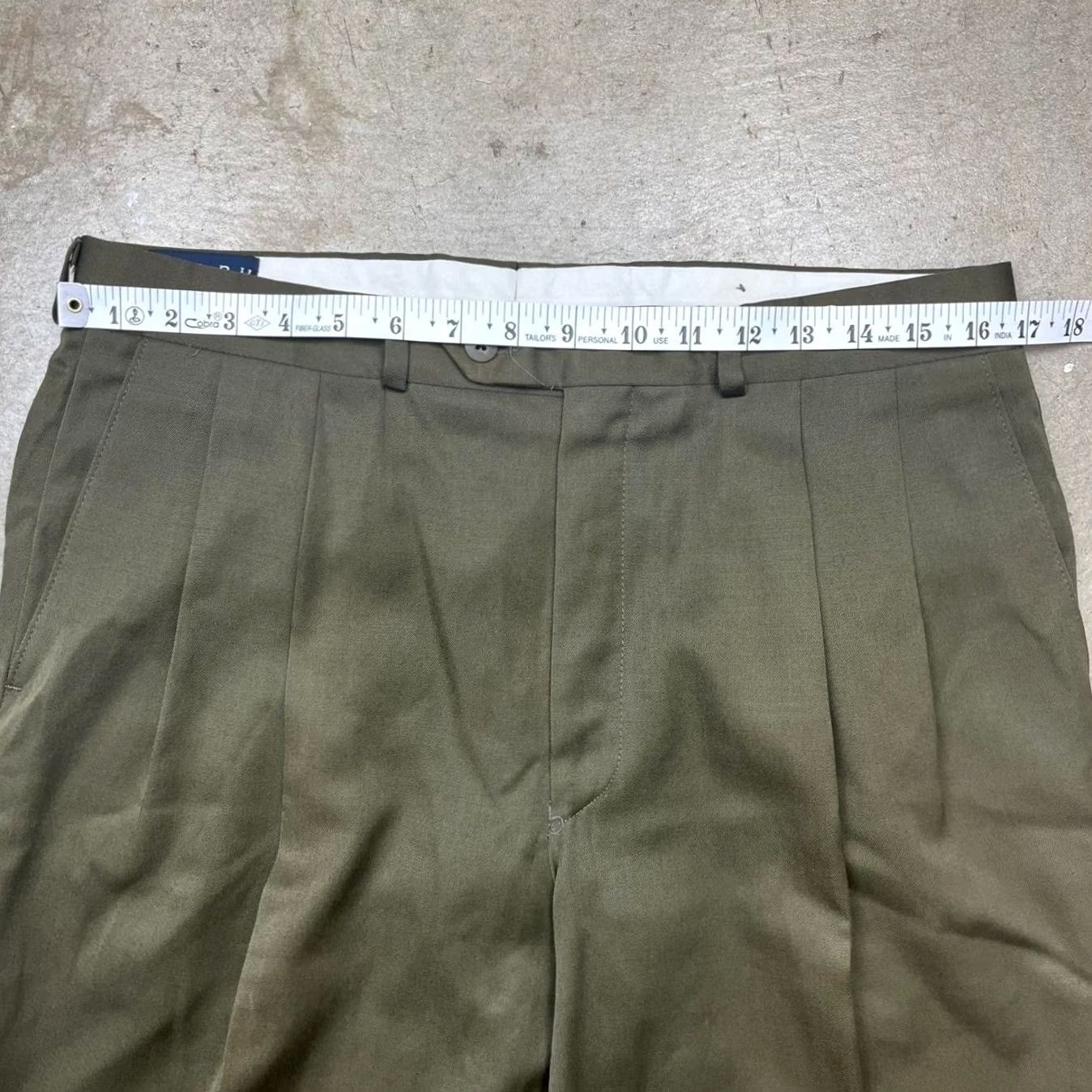 Ralph Lauren Ralph Lauren Wool Pleated Trousers green 34x30 Dress Pants Men Reg Size 34 Inseam 30 Green Wool Men Size US 34 / EU 50 - 3 Thumbnail