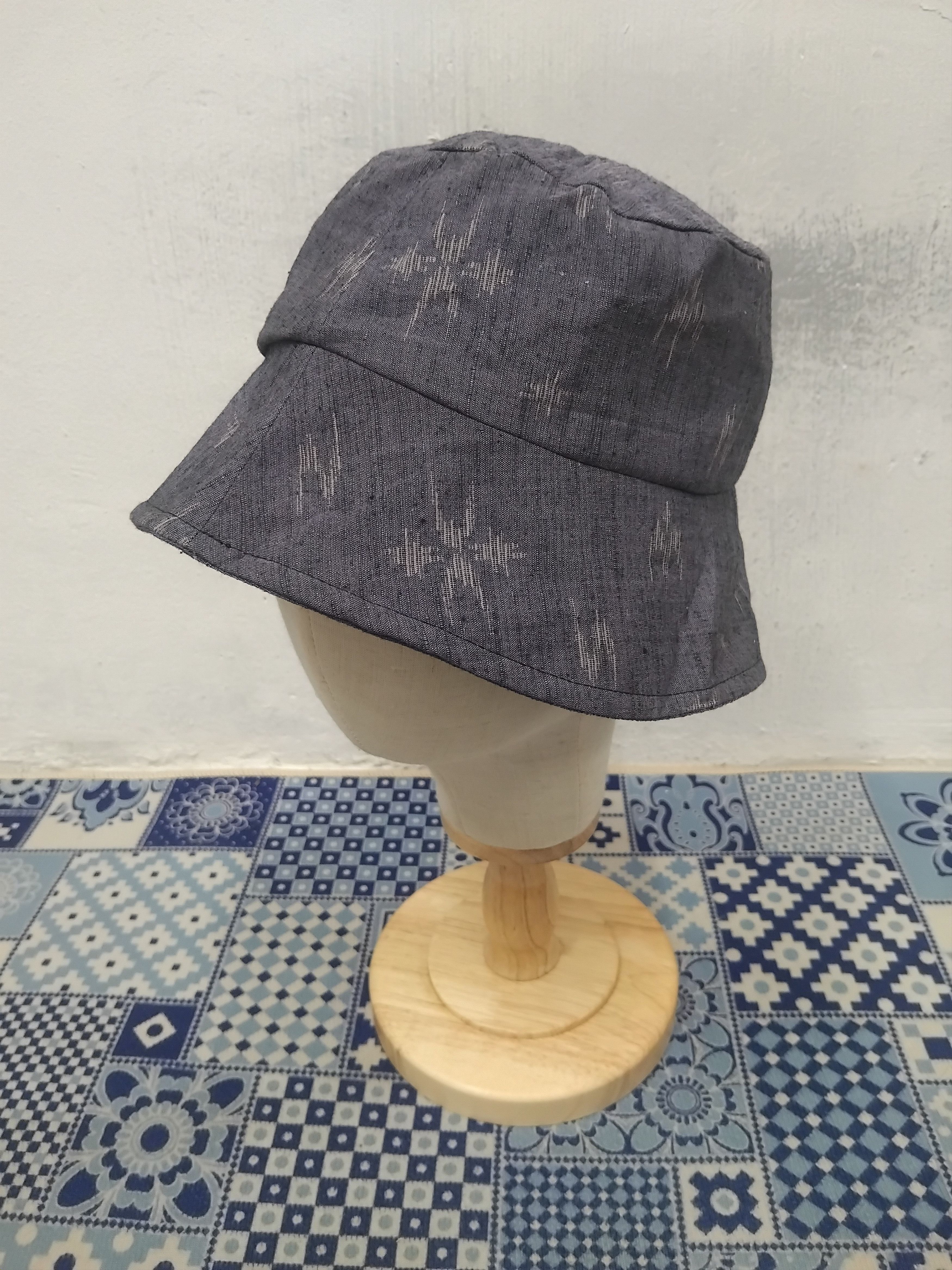 PPFM 💥Abstract Japanese blue colour hat Size ONE SIZE - 1 Thumbnail