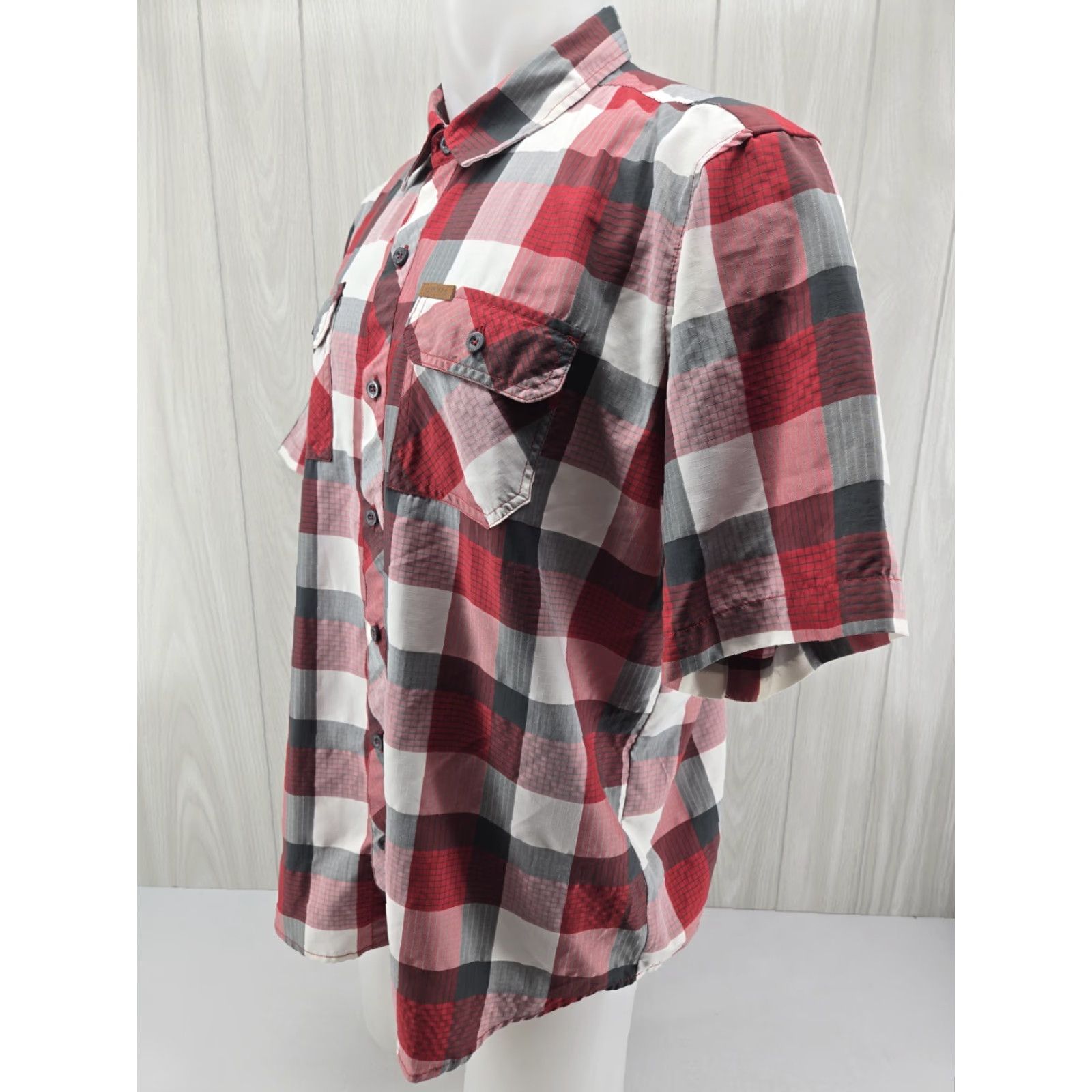Orvis Orvis Shirt Mens XL Plaid Red Gray Short Sleeve Button Front Outdoor Casual Size US XL / EU 56 / 4 - 3 Thumbnail