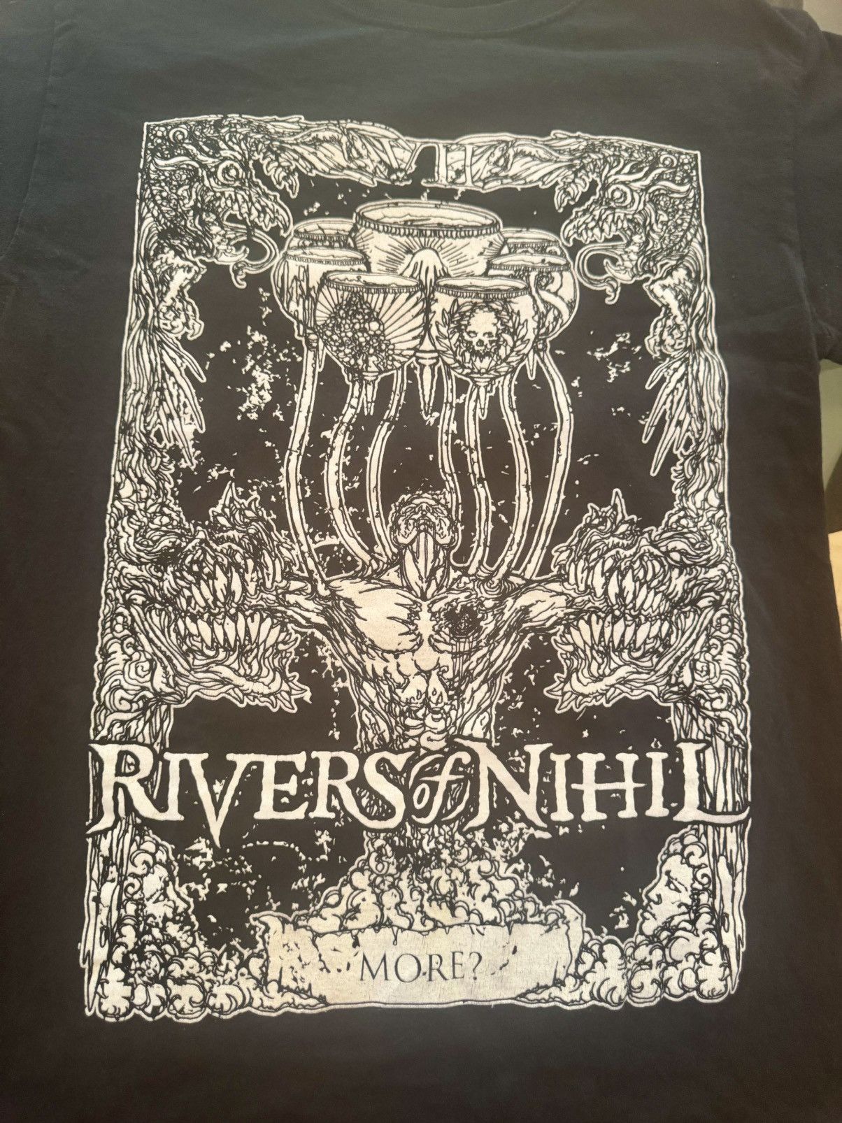 Band Tees × Slayer Rivers of Nihil 2022 Terrestria World Tour USA Leg Tee MED Size US M / EU 48-50 / 2 - 5 Thumbnail